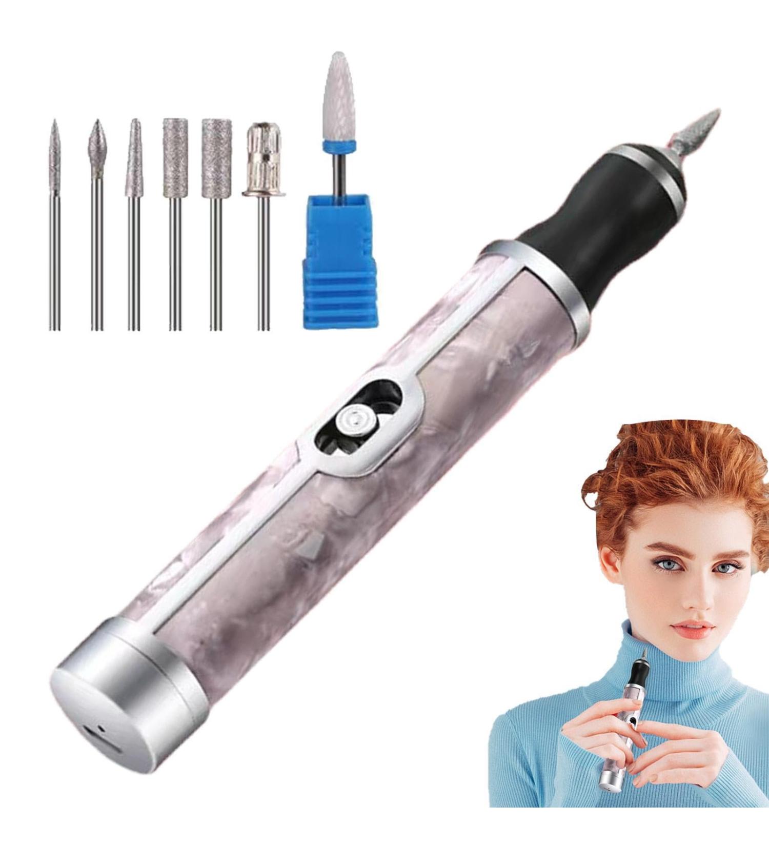 Nail Filer Electric Nail Grinder Manicure - Cordless 4 Speeds Professional Nail Removing Acrylic Nail Tools for Edge Shaping Polishing Grinding Nursing Peeling Pink - Buy Online on GoSupps.com