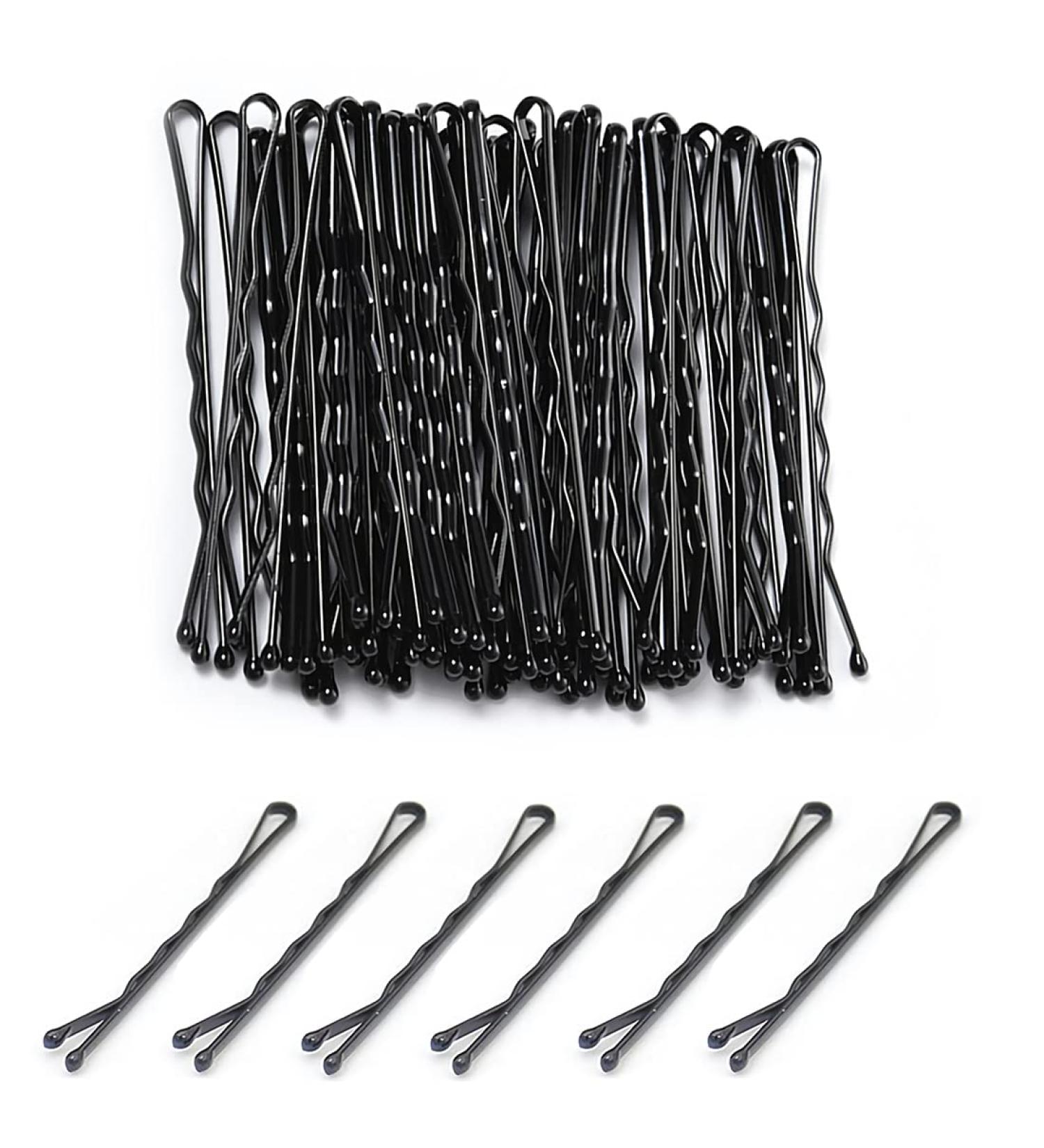 100pcs Wave Shape Hair Clips - Metal Bobby Pins Set for Kids & Girls | Hair Accessories for Salon Styling - Buy Online on GoSupps.com