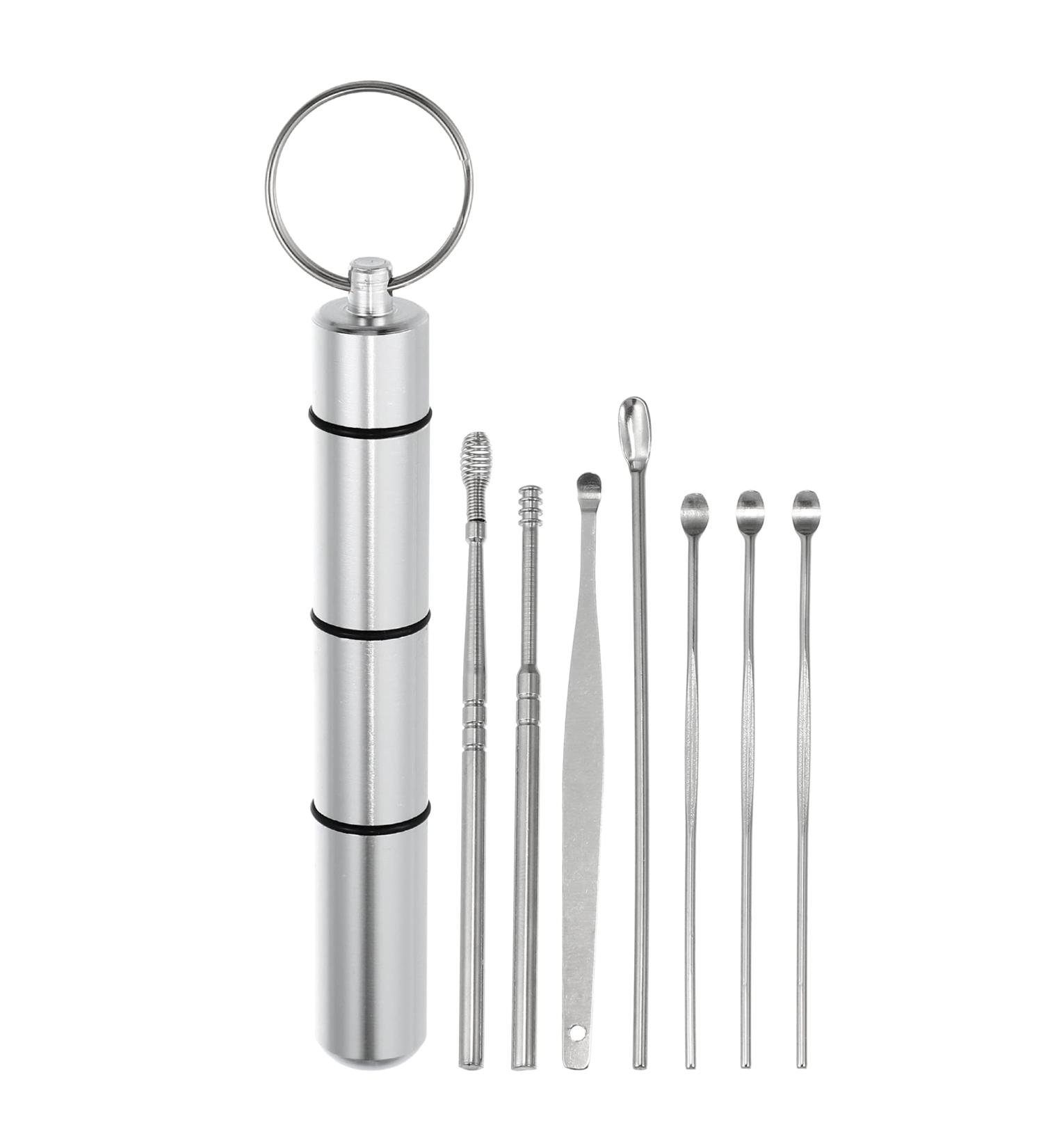 VOCOSTE 7Pcs Stainless Steel Ear Cleansing Tool Set - Ear Care Kit with Aluminum Case - Buy Online on GoSupps.com