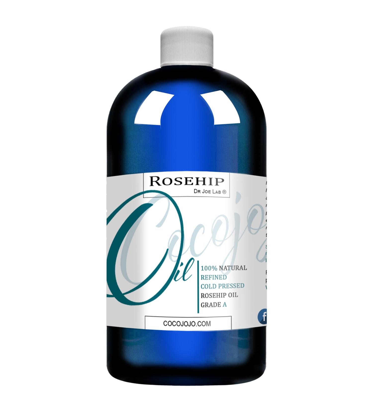 cocojojo Rosehip Oil for Face Rose Oil for Face Rose Hip Oil for Face Rosehip Oil Pure Refined Cold Pressed All Natural for Hair Skin Face Body Nails Jojoba Oil - 16 Oz - Buy Online on GoSupps.com