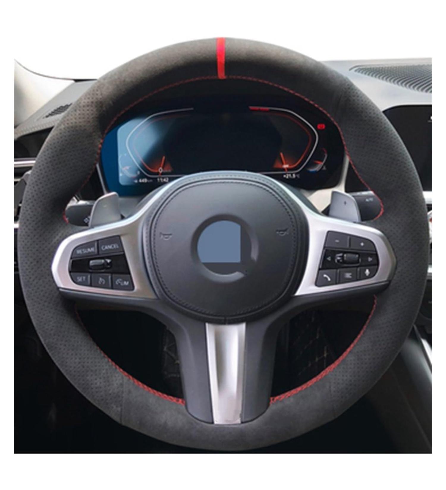 Steering Wheel Protector For M G30 G31 G32 G20 G21 G11 G12 G14 G15 G16 For X3 G01 For X4 G02 For X5 G05 For X7 G07 Car Steering Wheel Leather Cover Wheel Sleeve Protector (Size : 14) - Buy Online on GoSupps.com