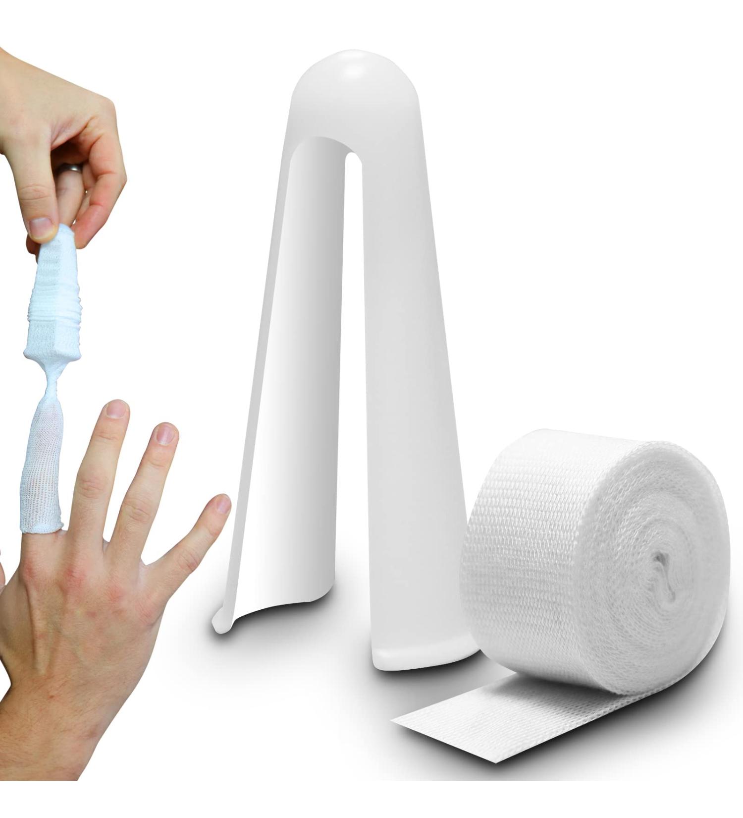 RE-GEN Tubular Gauze Finger Toe Digit Bandage Dressing 2m x 2.5cm + Applicator | Size 12 | Ideal for Bulky Fingers & Toes - Buy Online on GoSupps.com