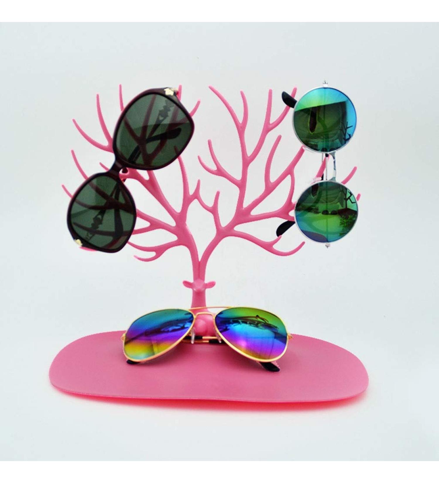 Creative Tree-Shaped Glasses Exhibition Stand - Multifunctional Sunglasses Rack & Window Decoration - Buy Online on GoSupps.com