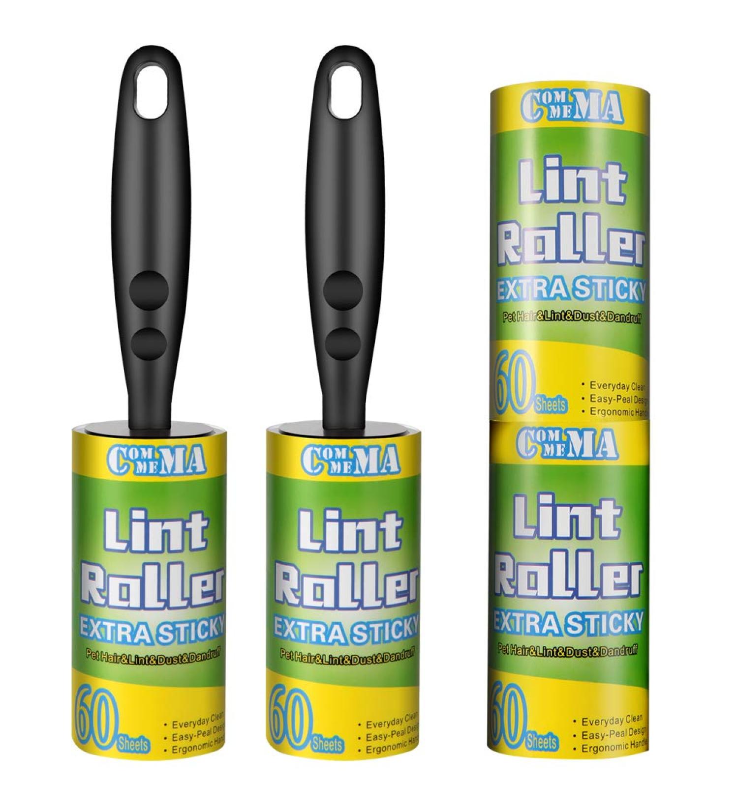 COMMEMA Extra Sticky Pet Hair Remover Lint Rollers Set - 240 Sheets - for Dog & Cat Hair Removal from Clothes and Furniture - Buy Online on GoSupps.com