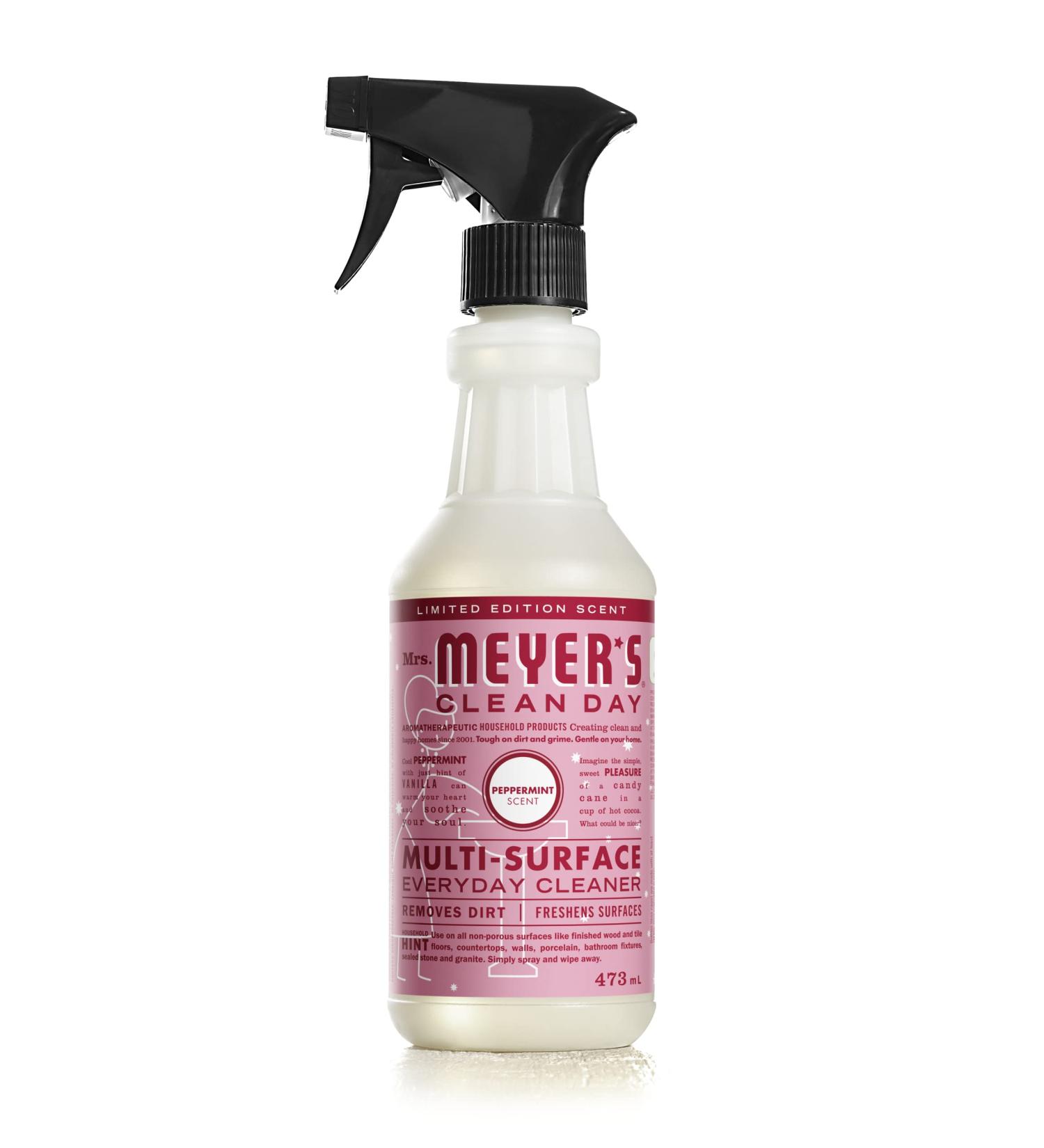 Mrs. Meyer's Clean Day Multi-Surface Cleaner Spray All-Purpose Cleaner Solution for Countertops Floors Walls and More Peppermint Scent 473 ml Spray Bottle Peppermint 473 ml (Pack of 1) - Buy Online on GoSupps.com