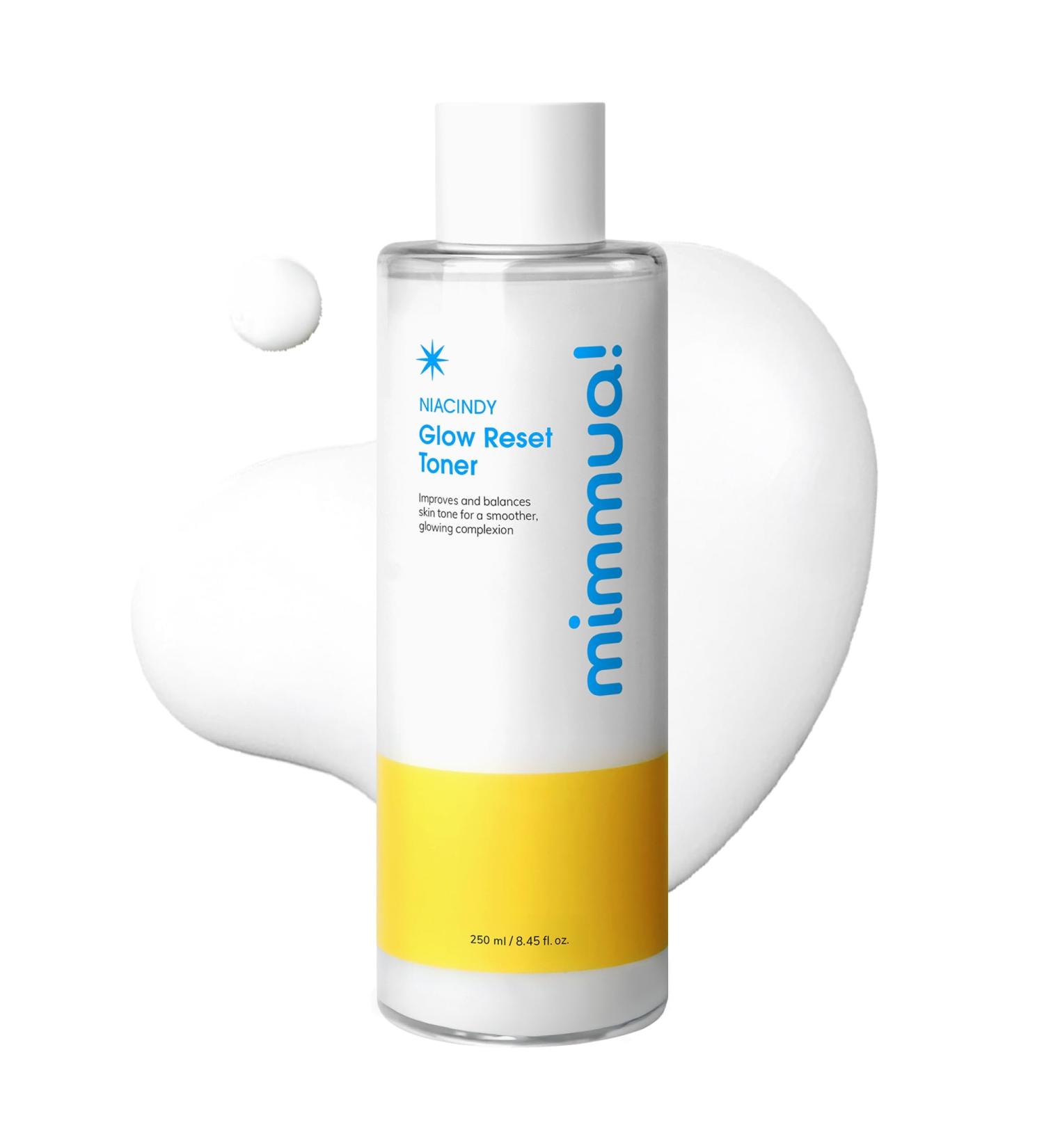 mimmua! Glow Reset Toner | Korean Clinic Skincare - Thioctic Acid & Niacinamide 5% | Gentle Exfoliation w/Pumpkin Extract | Fades Dark Spots & Acne Scars | Deep Hydration | 250ml /8.45 Fl Oz - Buy Online on GoSupps.com