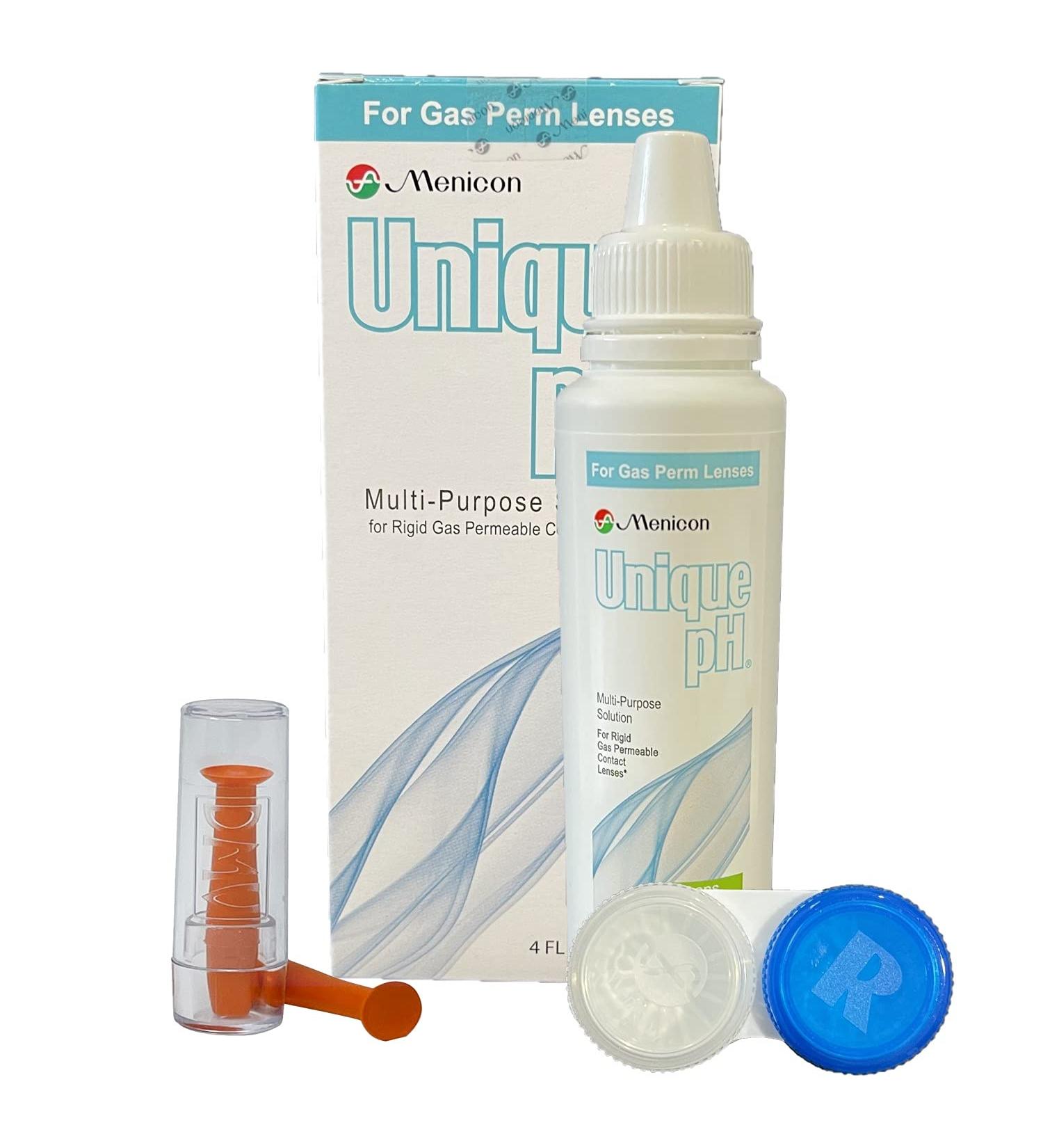 Menicon Unique pH Multi-Purpose Solution 4 Oz + DMV Lens Remover Bundle - 2 Items - Buy Online on GoSupps.com