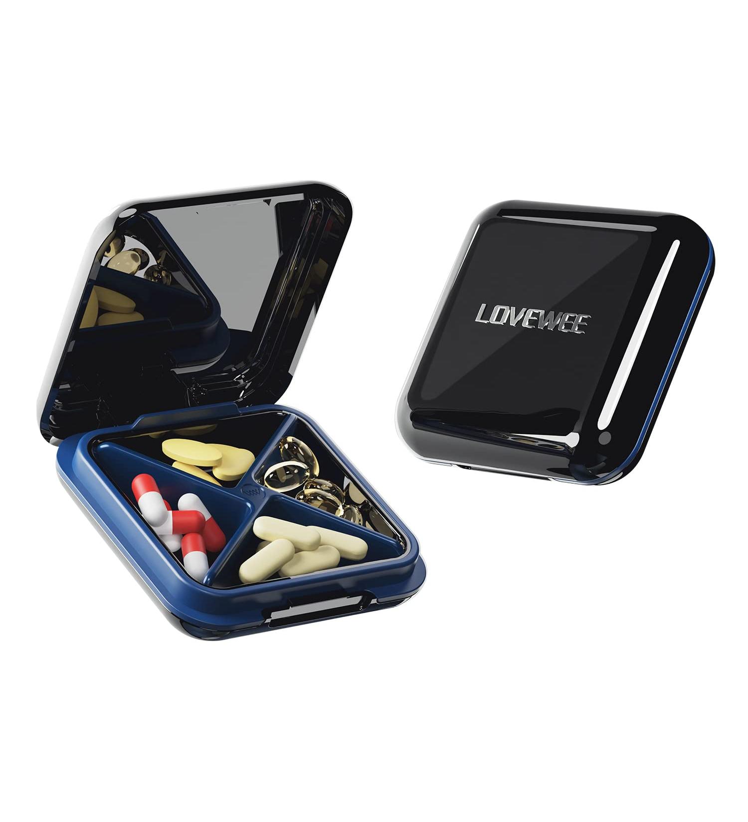 Travel Pill Box - Portable Daily Organizer for Vitamins & Medications | International Shipping - Buy Online on GoSupps.com