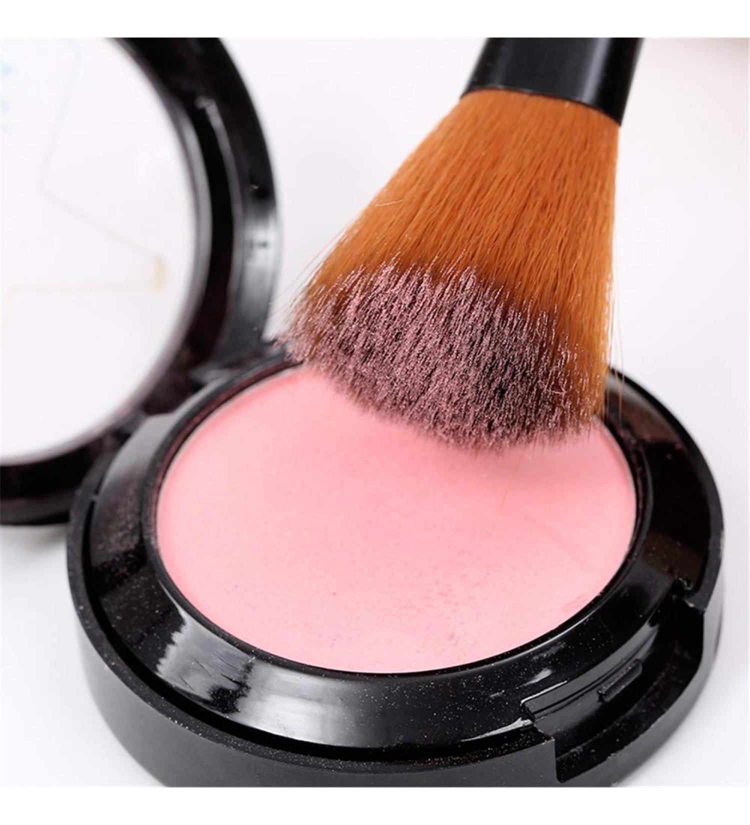 Soft Fabric Hair Powder Blush Brush - Daily Makeup Tool with Wood Handle | International Shipping Available - Buy Online on GoSupps.com