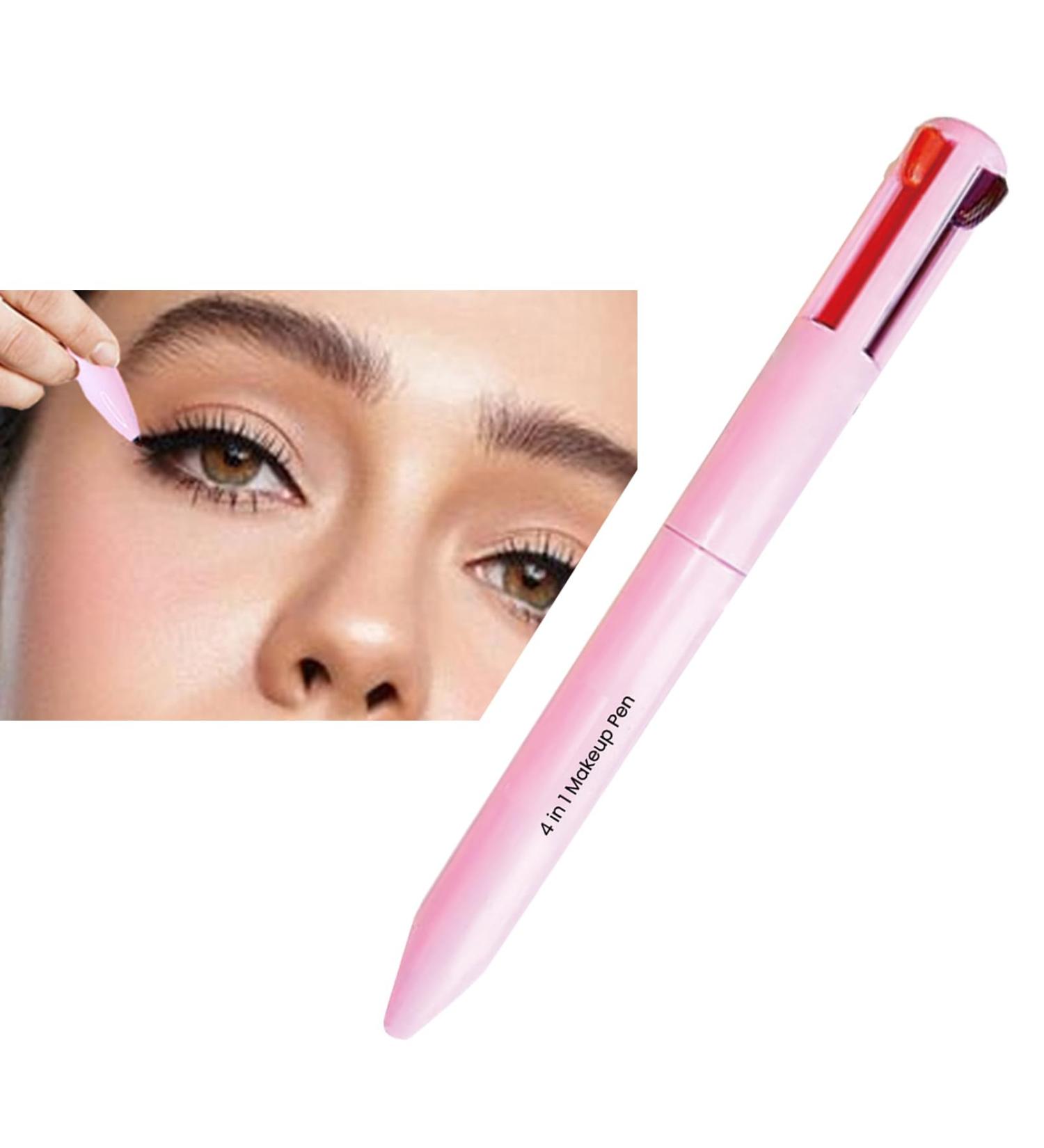 Lip Liner 4-in-1 Makeup Pen: Eyeliner, Highlighter, Eyebrow Pencil, Lip Liner - High Pigment & Portable Makeup Solution - Buy Online on GoSupps.com