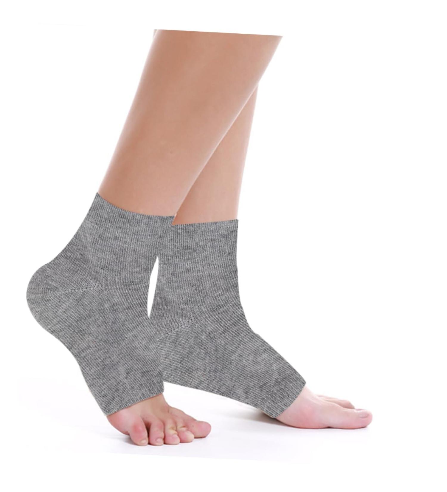 Healeved 2 Pairs Anti-Crack Socks Cracked Heel Socks Gel Heel Sleeves Heel Protector Socks Gel Lined Socks Mens Sock Ankle Socks Gel Socks Men and Women Pink Casual Socks Moisturizing - Buy Online on GoSupps.com