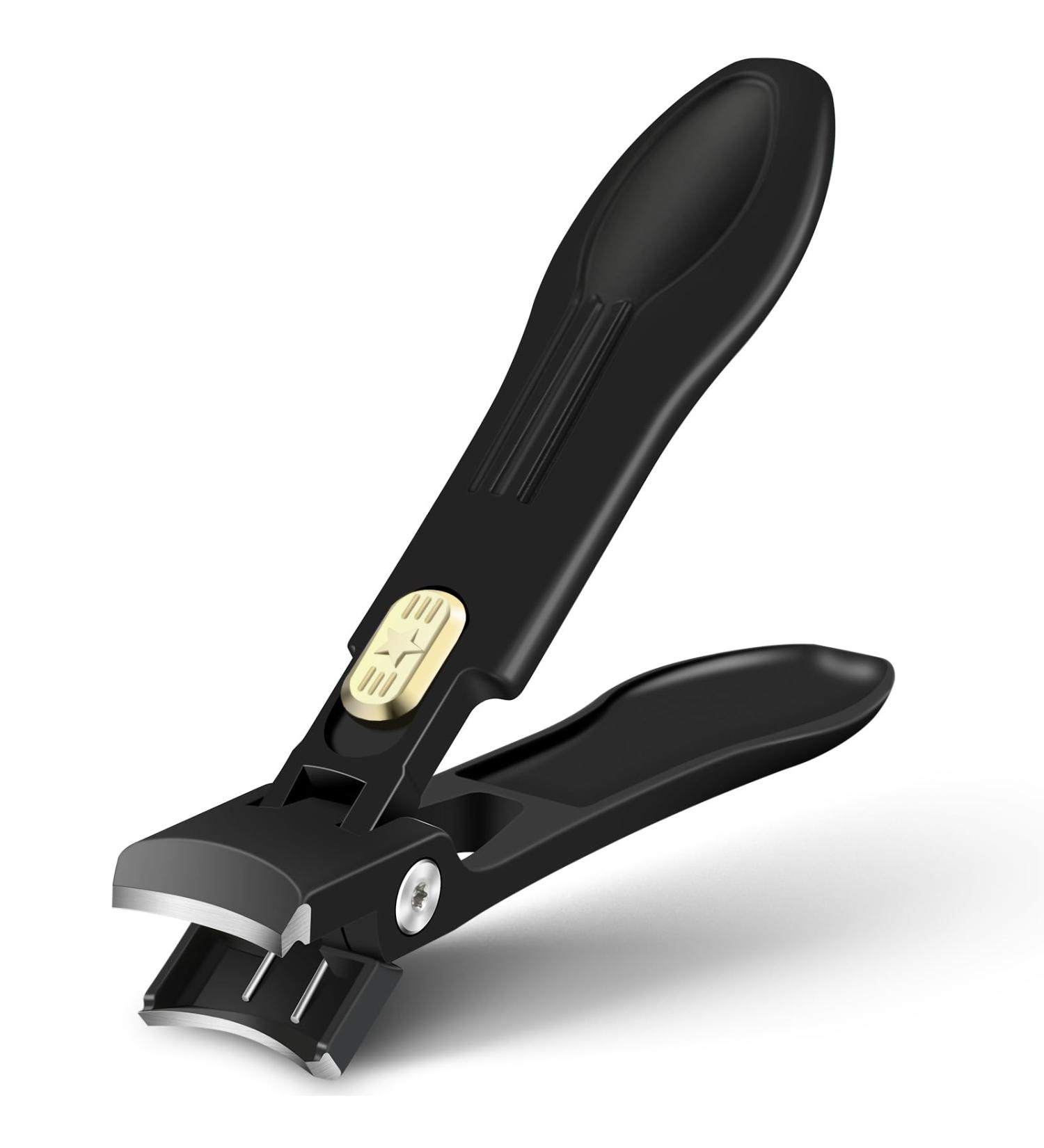 DUAIU Self-Locking Nail Clippers for Thick Nails - Ergonomic Toenail Clippers with Catcher for Seniors - Manicure Pedicure Gift for Men and Women - Buy Online on GoSupps.com
