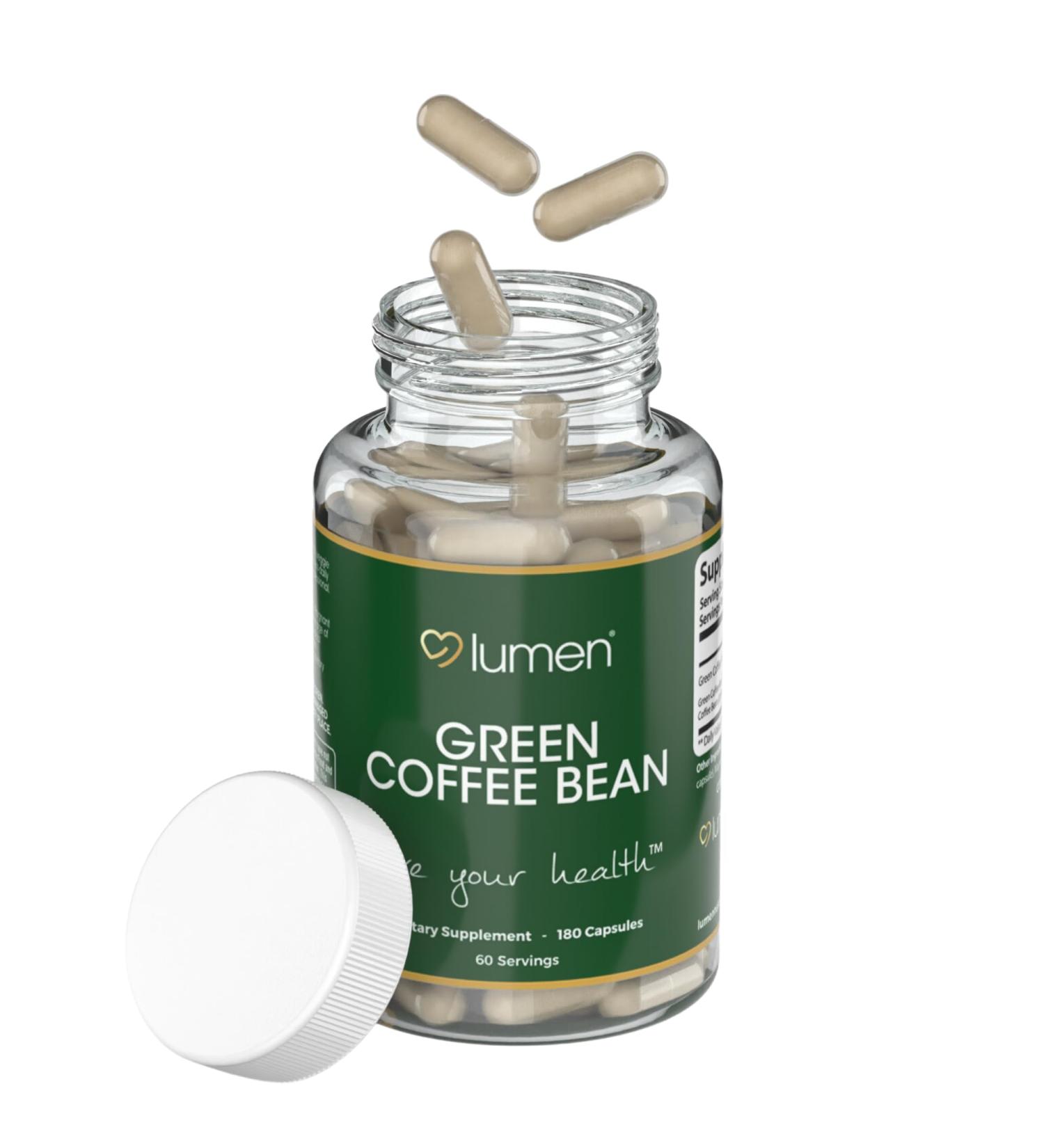 Lumen Naturals Green Coffee Blend for Women 2400mg Per Serving with Green Coffee Bean Extract 180 Veggie Capsules 60 Servings Non-GMO & Gluten-Free (180 Count (Pack of 1)) - Buy Online on GoSupps.com