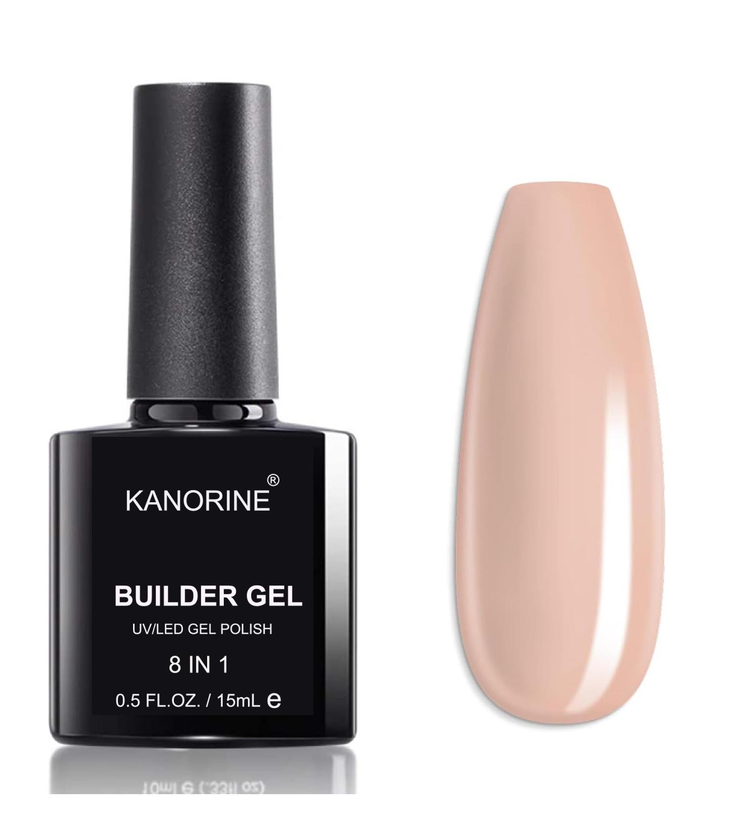 KANORINE 8-in-1 Neutral Nude Brown Gel Nail Builder - Nail Strengthener and Extension Gel Builder - 15ML Bottle - Buy Online on GoSupps.com