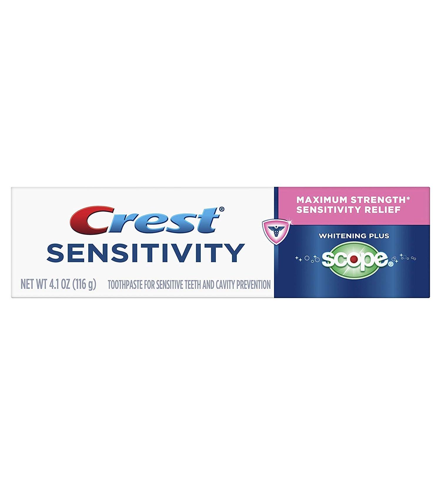 Crest Sensitivity Whitening Plus Scope Minty Fresh 4.1 oz (Pack of 4)