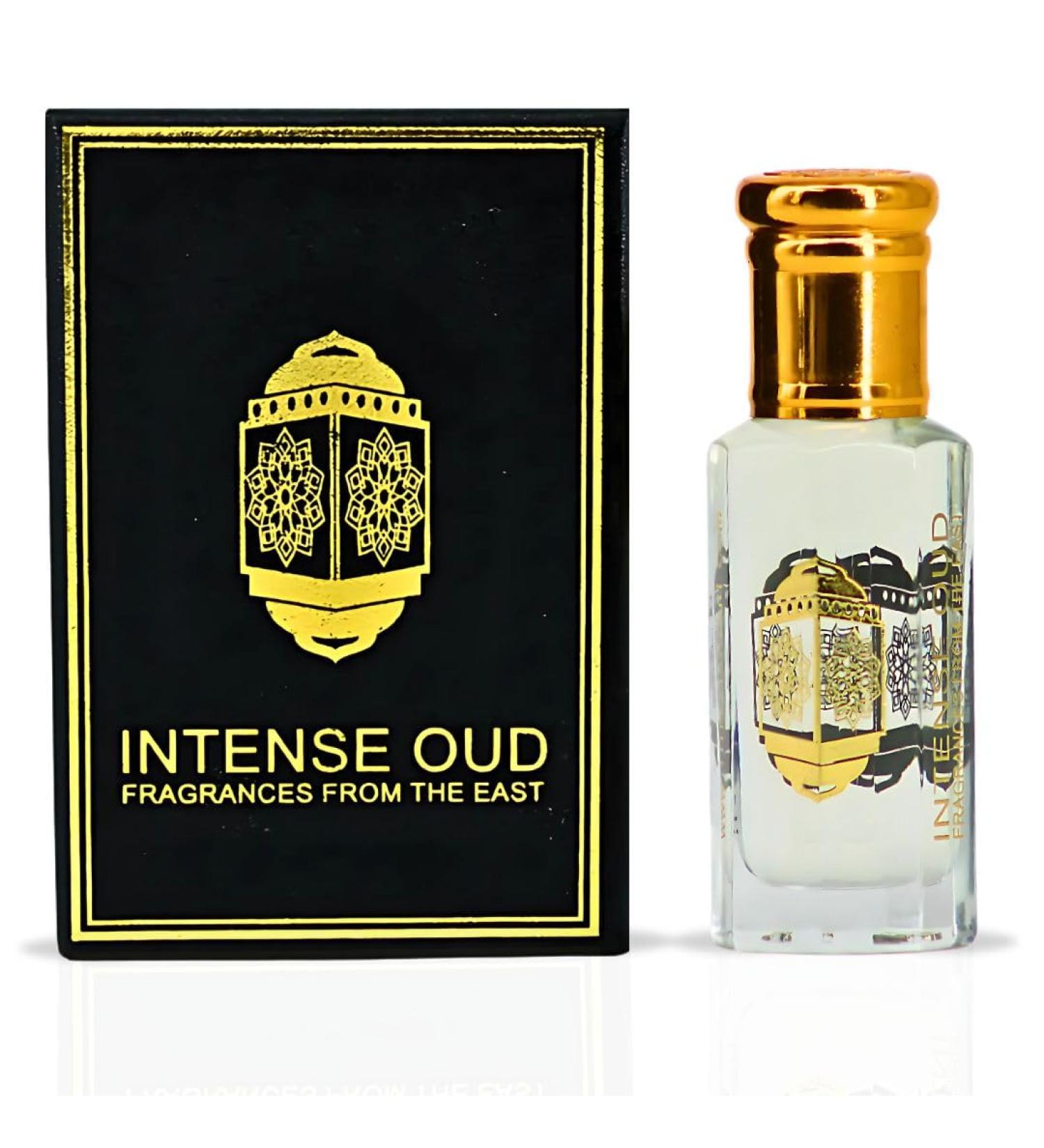 INTENSE OUD Khashab Al Sandal Perfume Oil 12ML (0.40 OZ) With Black Gift Box Cardamom & Violet Layered With Sandalwood & Creamy Coconut. - Buy Online on GoSupps.com