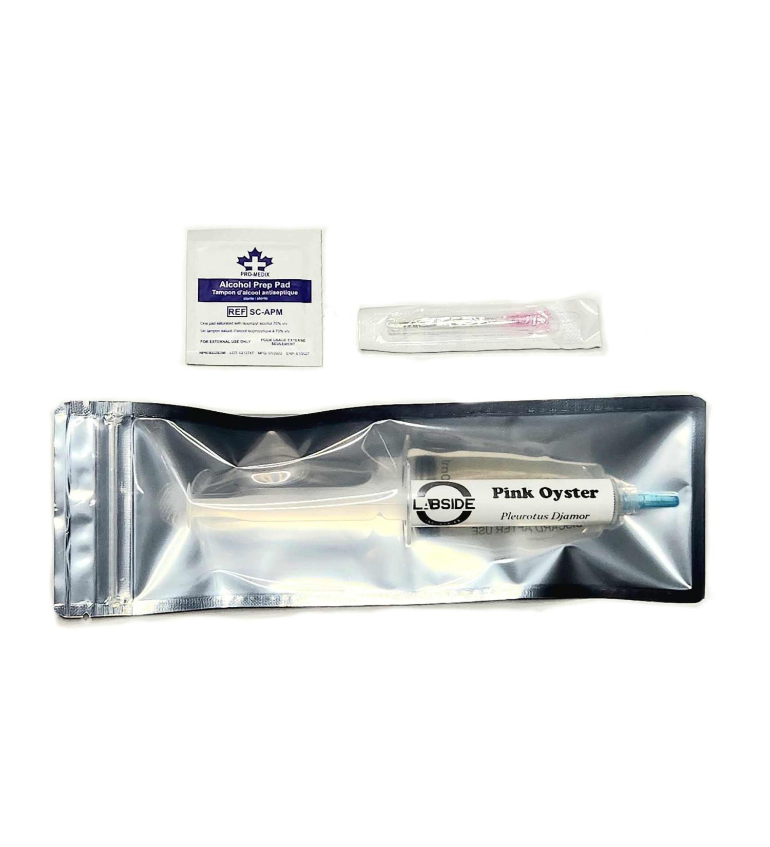 Pink Oyster | Live Liquid Mushroom Culture Syringe | Premium Genetics | Commercial Grade | Gourmet Mushroom | Contamination Free | Grow at Home | LABSIDE Industries - Buy Online on GoSupps.com