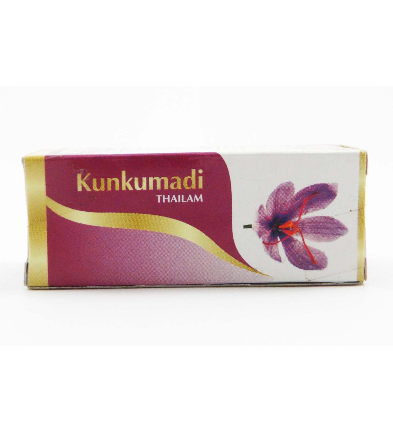 Vaidyaratnam Ayurvedic Kunkumadi Thailam 10ml - Pure and Natural Formula - Buy Online on GoSupps.com