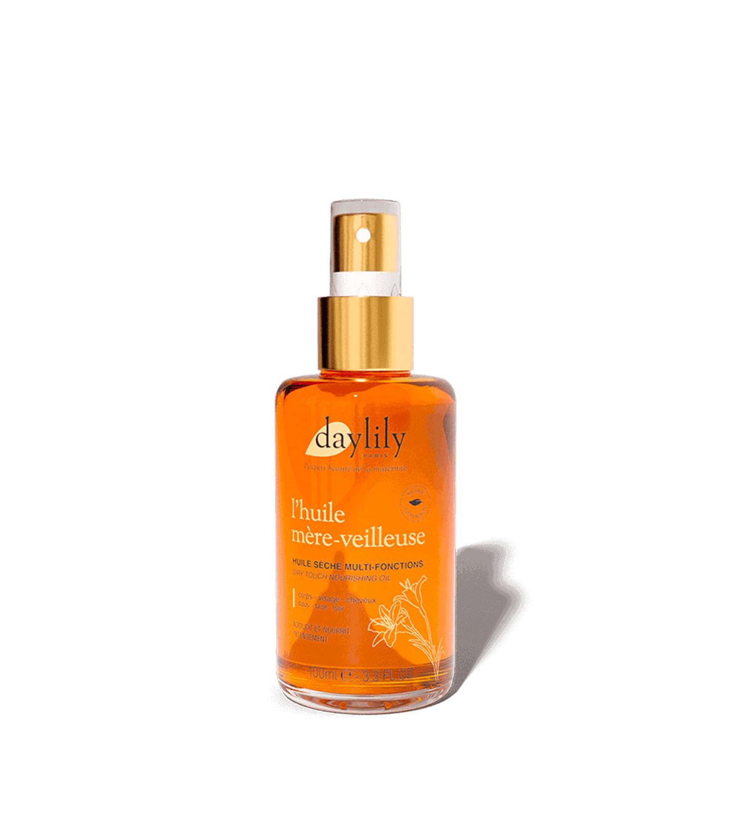 Daylily | Multi-Function Mother-Night Oil | Nourishes Your Body & Repairs Your Hair | Combinations of 5 Organic Vegetable Oils | Soft Texture | Made in France | Vegan & Cruelty-Free | 100ml - Buy Online on GoSupps.com