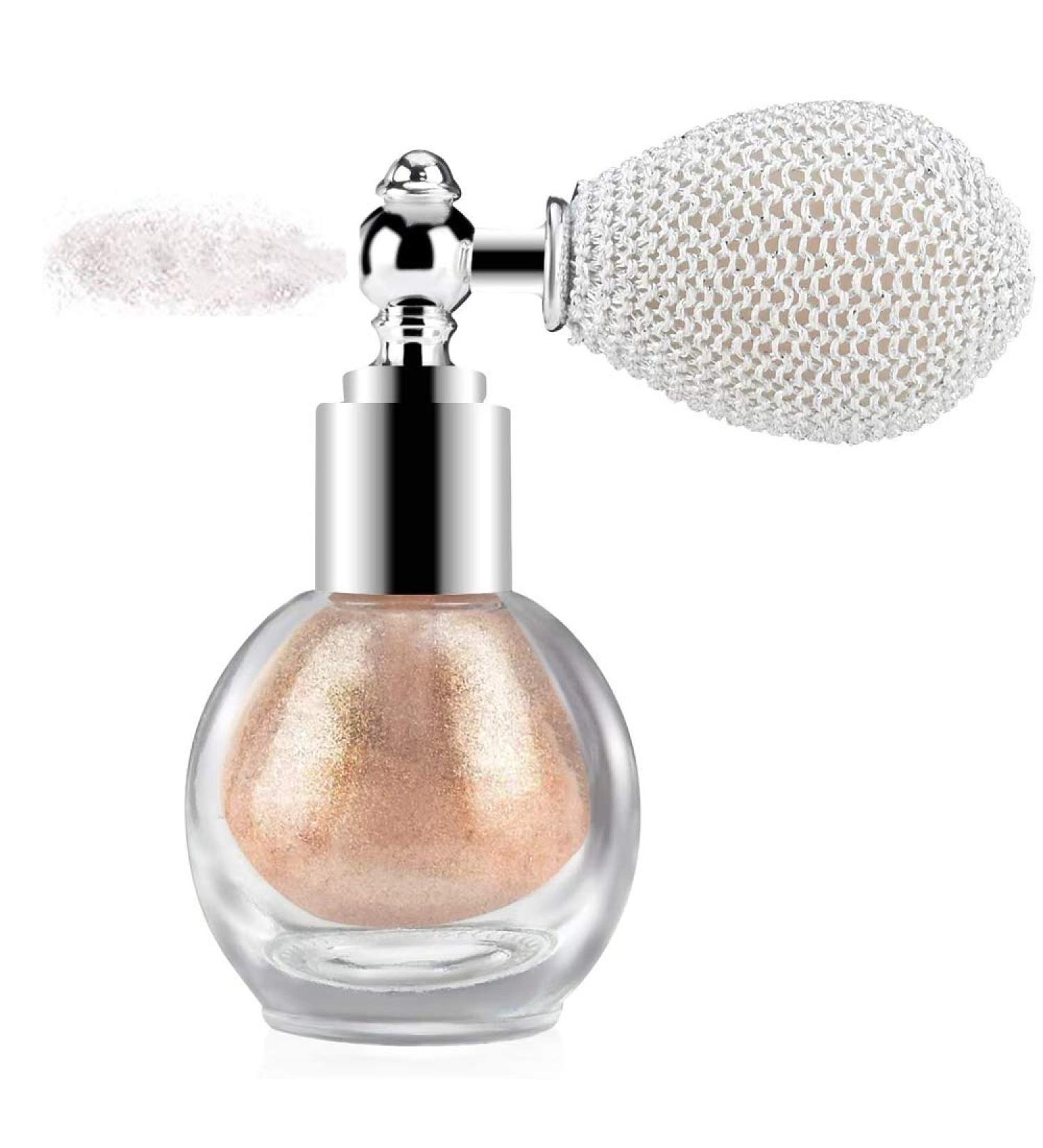 GL-Turelifes Highlighter Loose Powder Spray Glitter Powder Spray Shimmer Sparkle Powder Makeup Spray for Hair Face Body Cosmetic (#2 Charm Champagne) - Buy Online on GoSupps.com