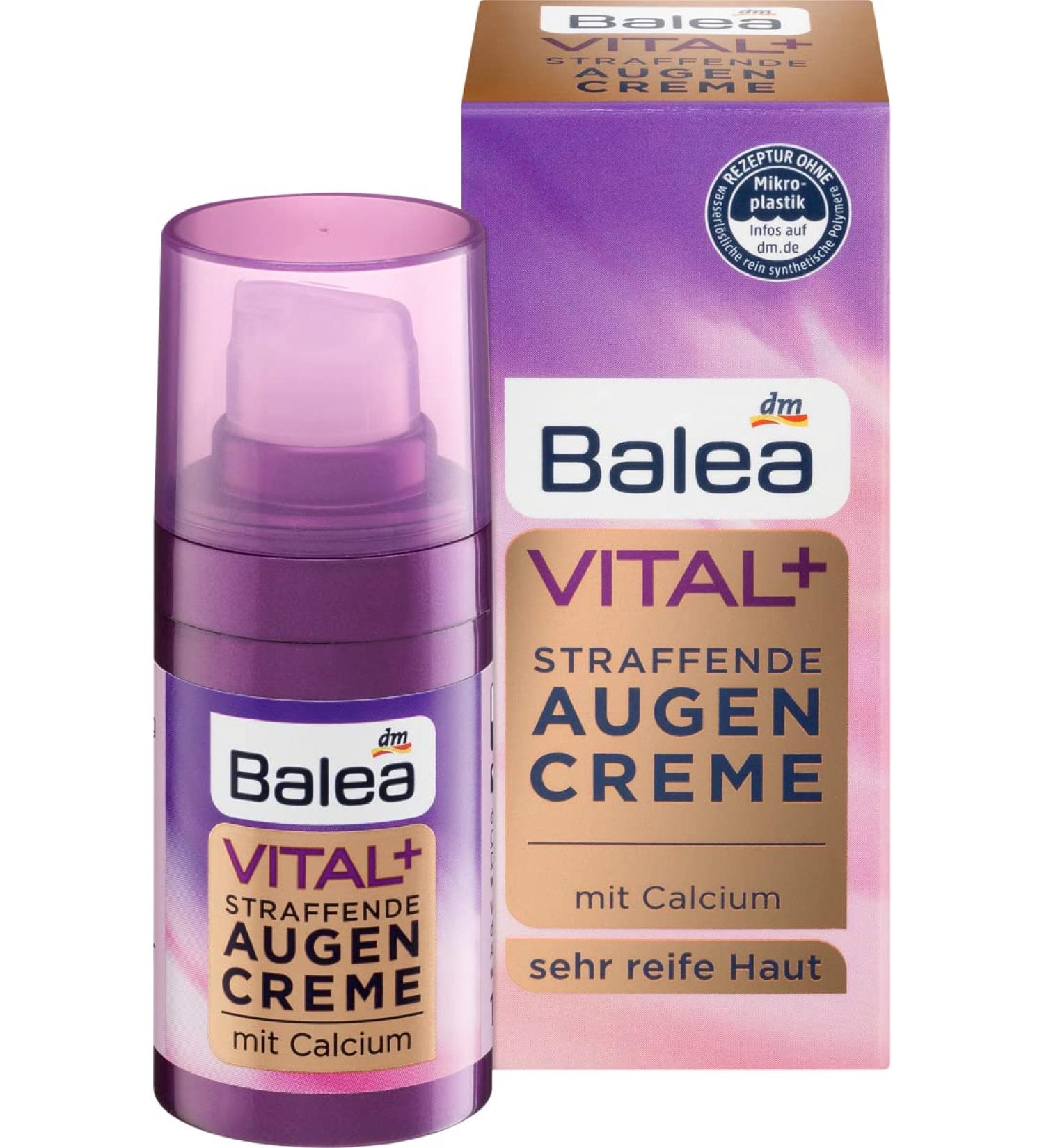 Balea VITAL + Firming Eye Cream 15ml (Age 50+) - Buy Online on GoSupps.com