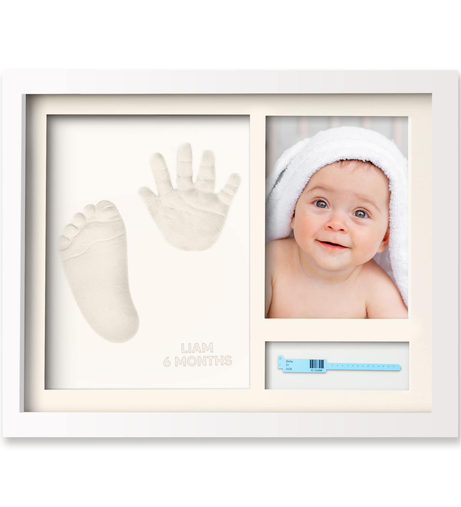 KeaBabies Baby Footprint Kit - Hand and Footprint Keepsake Frame - Ideal Baby Shower Gift - Personalized Baby Print Kit - Registry Essential (Alpine White) - Buy Online on GoSupps.com