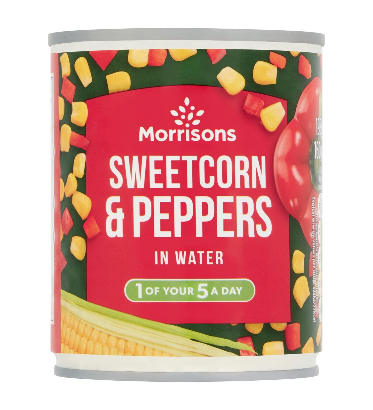 Morrisons Sweetcorn & Peppers in Water 160 g