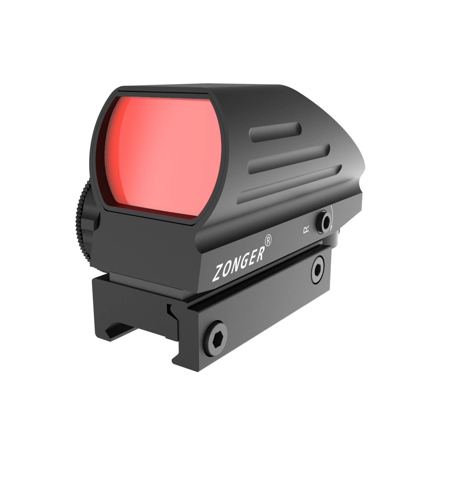 ZONGER Red Dot Sight with 4 Reticles and 5 Brightness Levels - Picatinny/Weaver Rail Mount - Buy Online on GoSupps.com