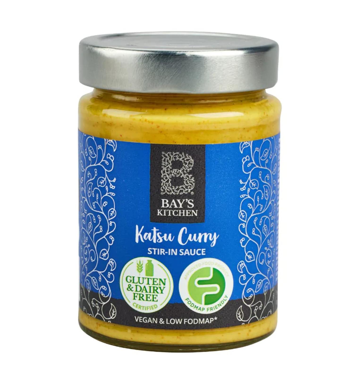 Bay's Kitchen Low FODMAP Ready To Cook Katsu Curry Stir-in Cooking Sauce Gluten-Free IBS-Friendly and suitable for Vegans (260g jar)