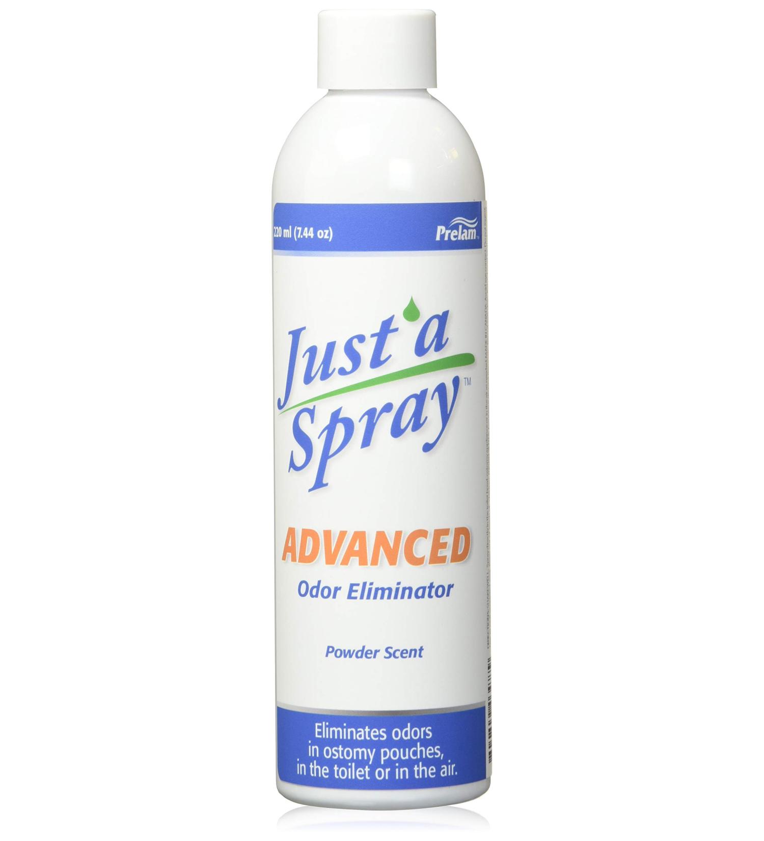 Just a Spray Advanced Odor Eliminator Baby Powder 220 ml - Ideal for Ostomy and Commode Use Up to 300 Uses per Bottle 220 ml (Pack of 1) Baby Powder - Buy Online on GoSupps.com