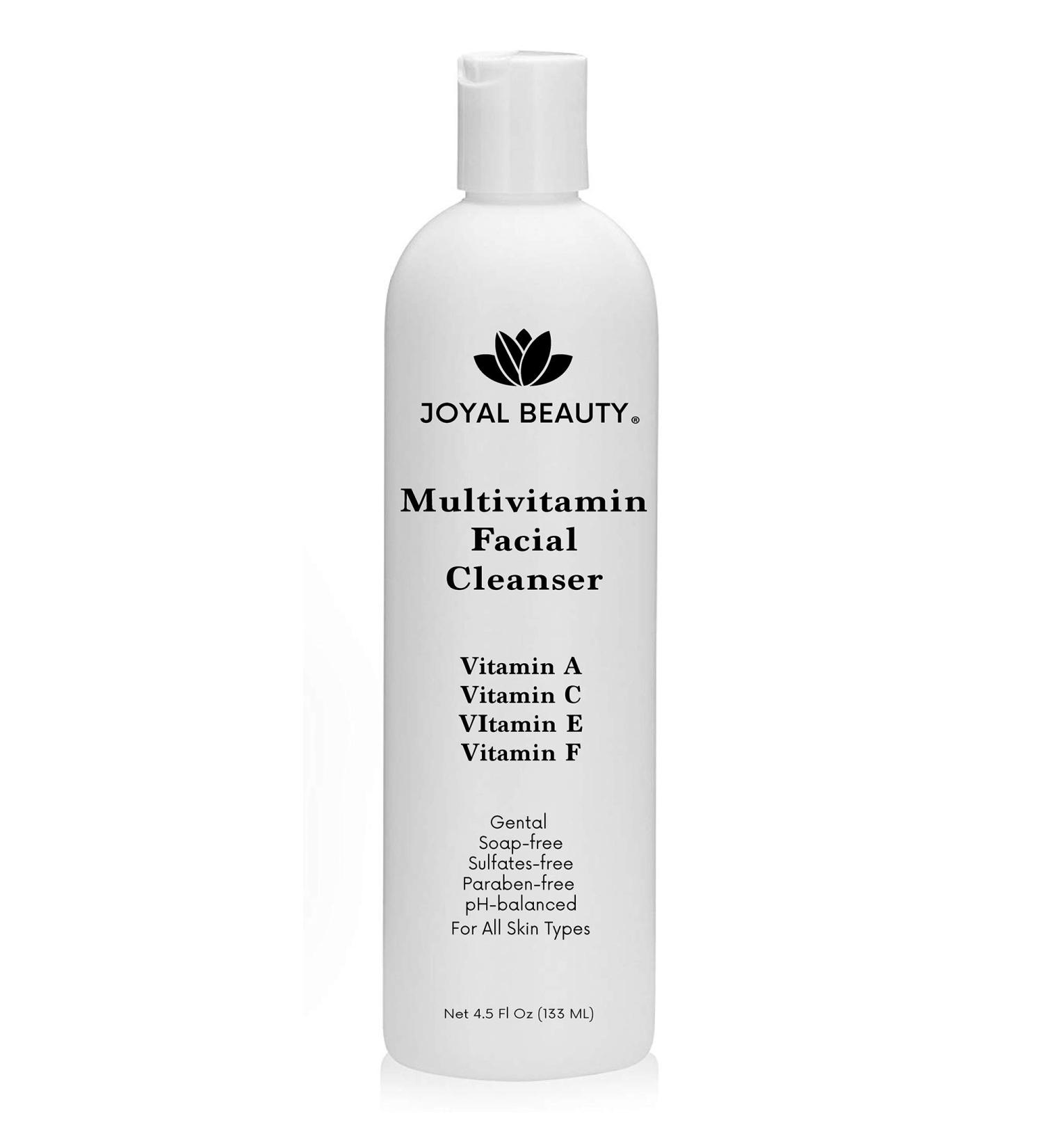 JOYAL BEAUTY Multi Vitamin Facial Cleanser - Best Hydrating Face Wash & Makeup Remover for All Skin Types | Gentle Exfoliating & pH Balanced Body Wash for Women & Men - Buy Online on GoSupps.com