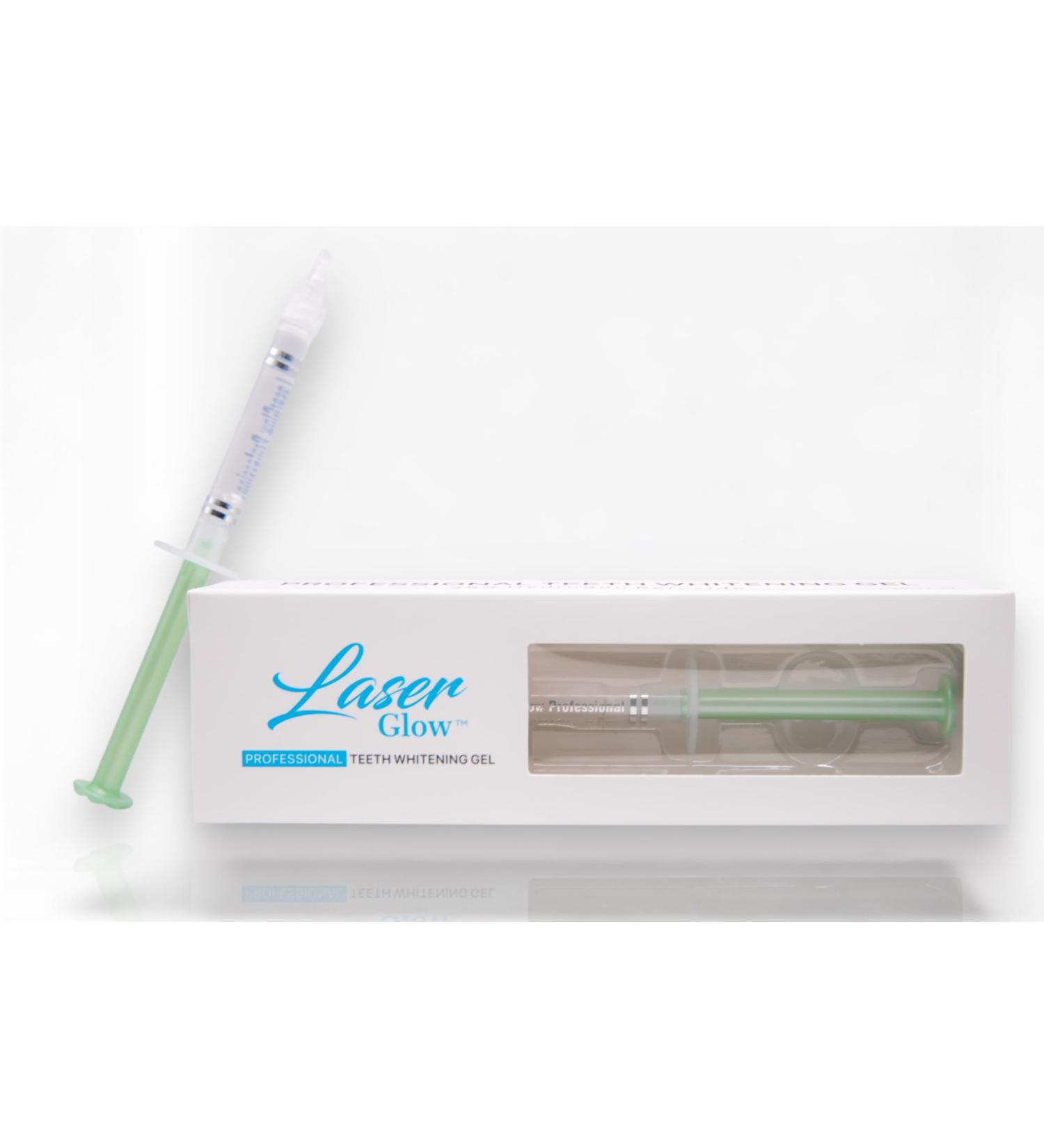 Generic LaserGlow Professional Teeth Whitening Gel - 25% Hydrogen Peroxide Whitening Gel with Tooth Syringe and Mixing Tip - Fast and Effective Sensitivity-Free Teeth Whitening Treatment - 1fl Oz