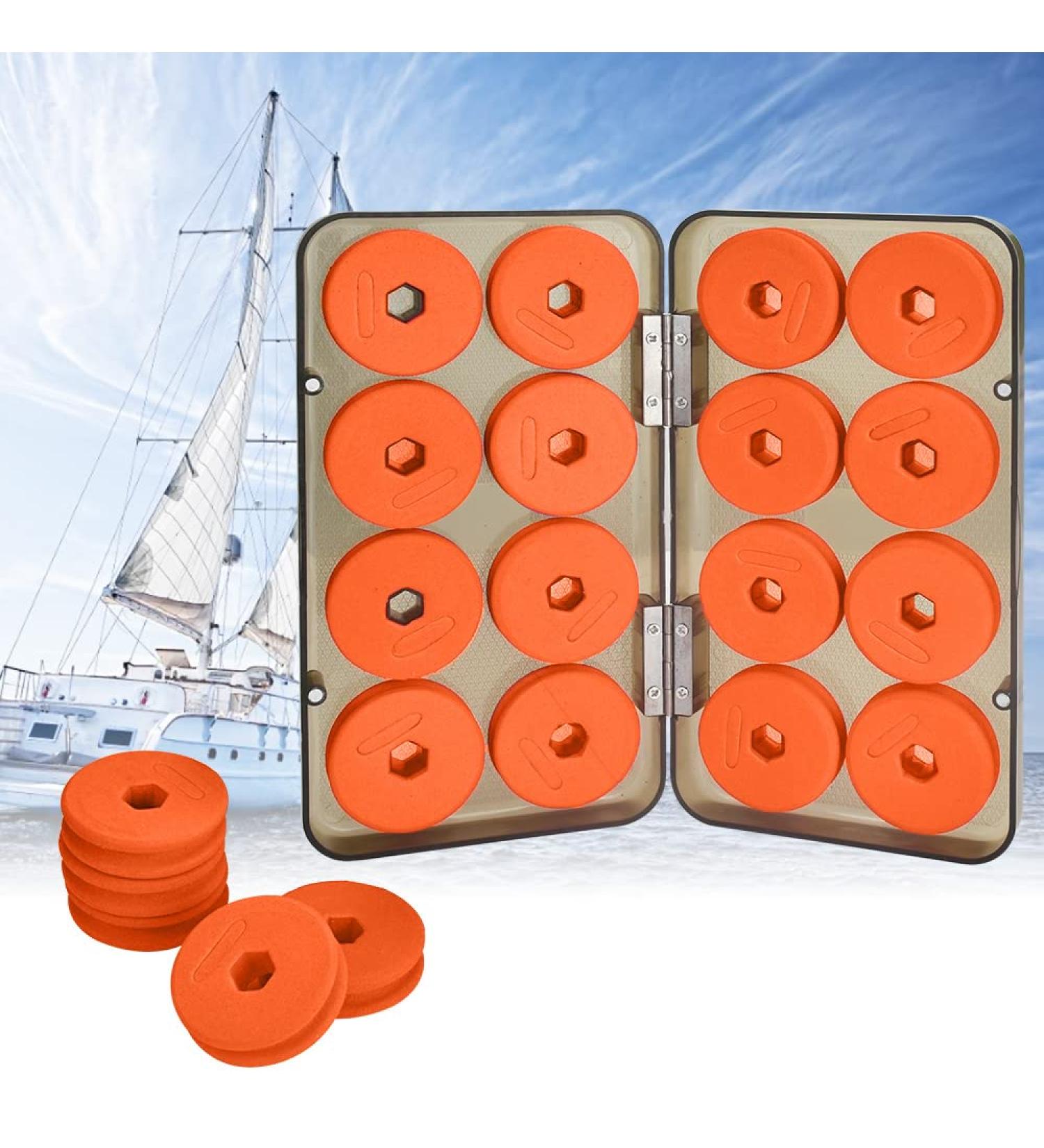 Anthyta 16-Pack Foam Line Winders for Offlocks - 43x13mm Fishing Leader & Cord Coils with Plastic Box - Essential Fishing Equipment & Accessories - Buy Online on GoSupps.com