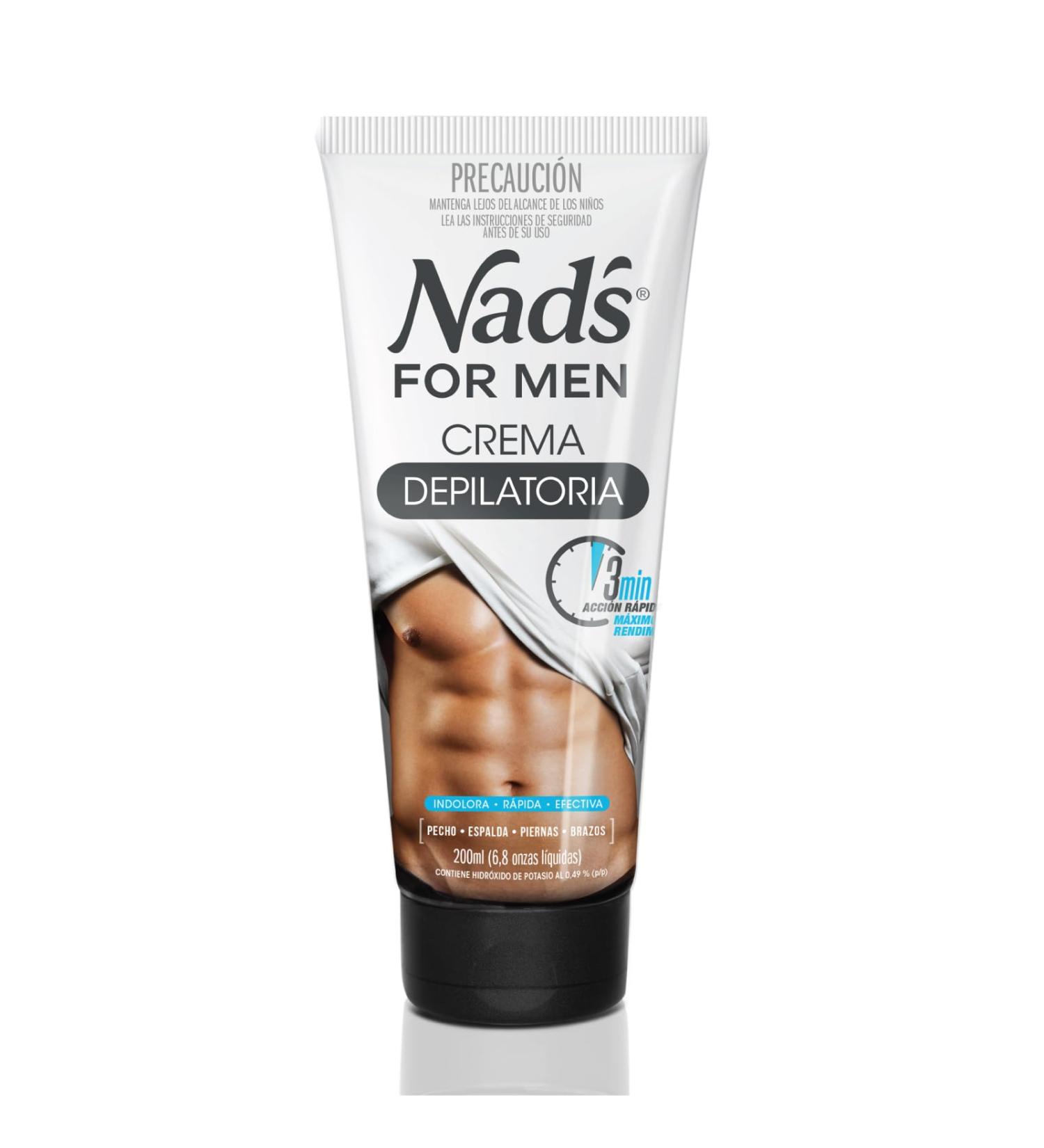  Nad's For Men Nad's For Men Hair Removal Cream for Men's Body Chest Back Legs and Arms 200 ml - Buy Online on GoSupps.com