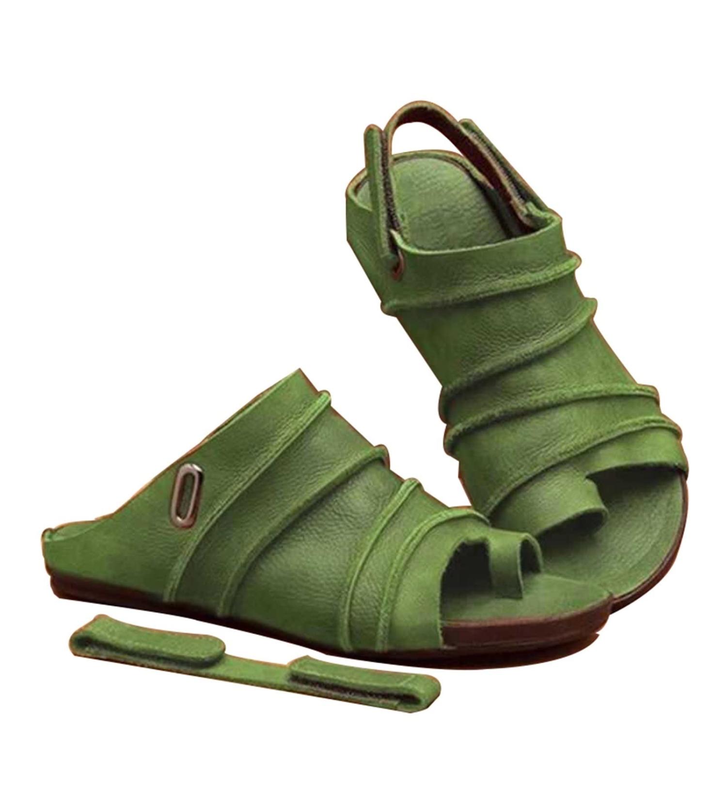 Women's Bunion Splint Sandals | Lightweight Breathable Beach Flip Flops | Toe Corrector & Orthopedic Slippers for Plantar Fasciitis | Summer Green - Buy Online on GoSupps.com