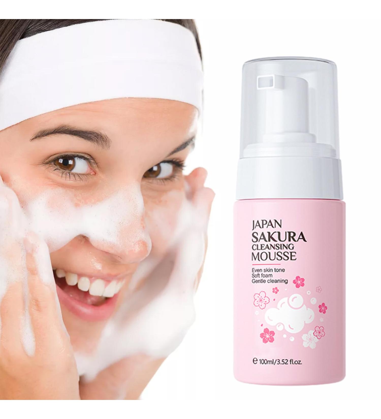  Fenhua Cherry Foam Cleanser | 100ml Lightening Face Wash Against Dryness & Moisturizing | Beauty Products for Home Dorm Business Trip Travel - Buy Online on GoSupps.com