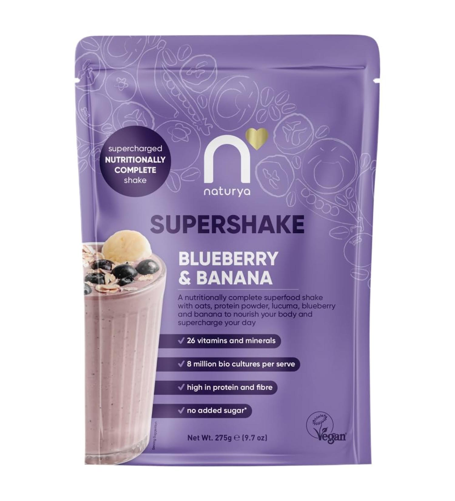 Naturya Naturya Supershake Blueberry and Banana 275g