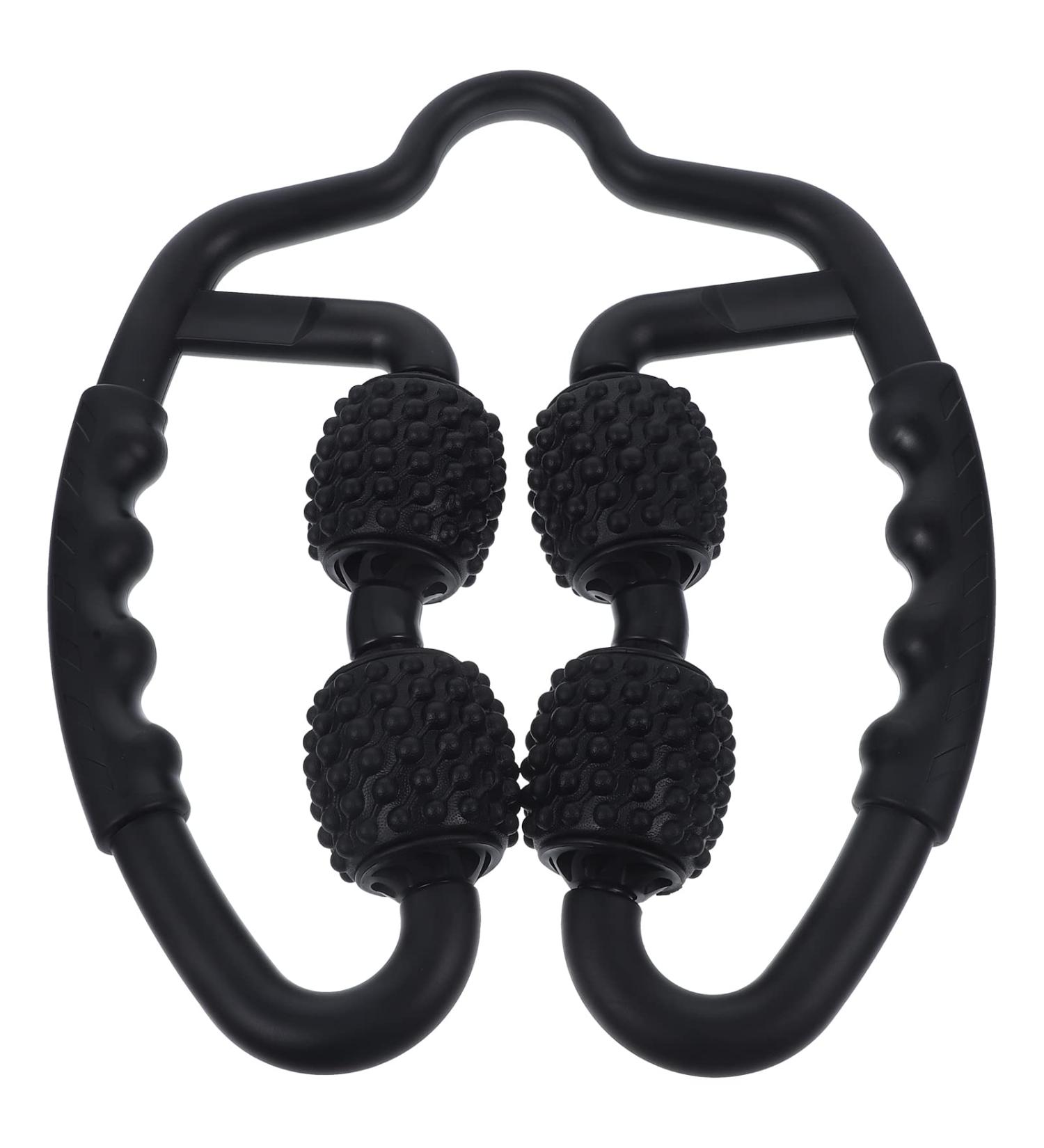 Manual Foam Massage Roller - Muscle Massager for Neck Shoulder Legs Arms & Back Pain Relief - Buy Online on GoSupps.com