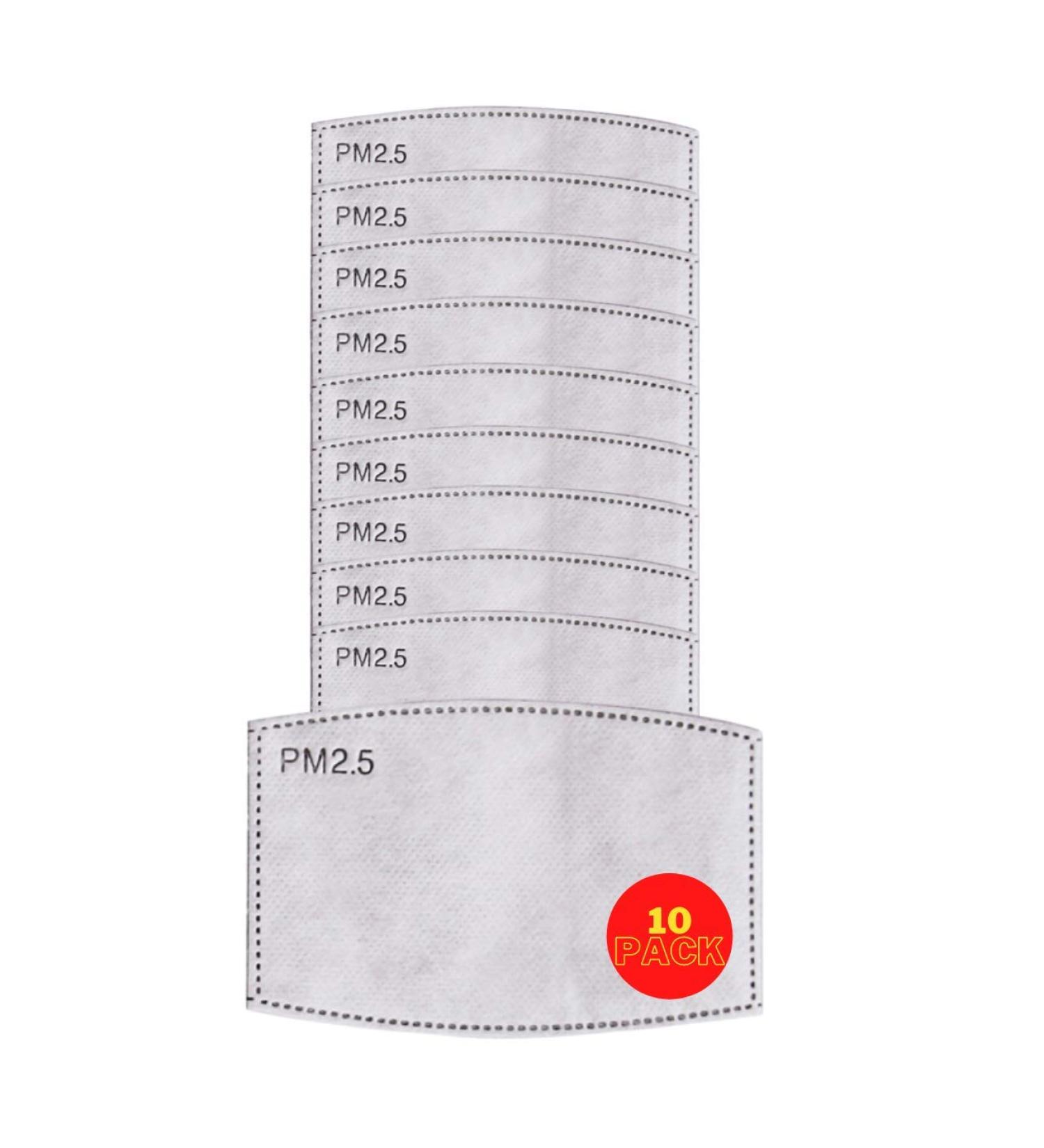 Face Mask Filter x10 GENERISE Filters for Face Masks UK Stock - Replaceable Carbon Activated Face Mask Filters - Buy Online on GoSupps.com