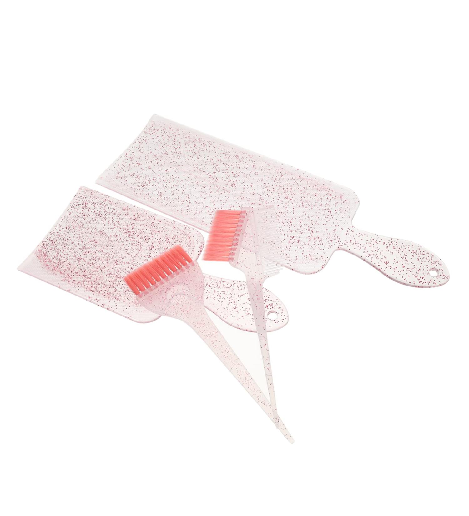 Housoutil 1 Set Highlighter Comb Hair Salon Dye Board Hair Dye Color Brush Foil Board Hair Frosting Kit Hair Kit Highlighting Kit Hair Coloring Tools Nylon Modeling Hair Color Board Pink - Buy Online on GoSupps.com