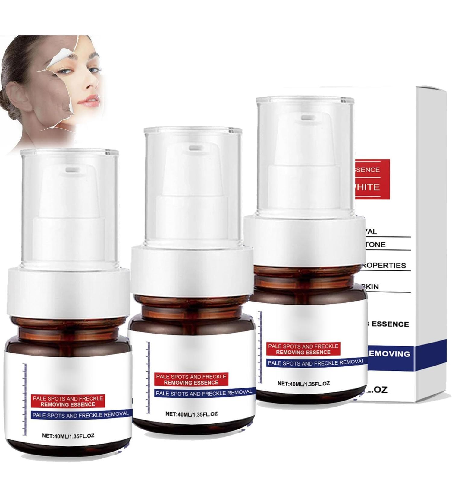  FLLUOUZH 3 Pieces Whitening Freckle Essence Anti-Spot Serum Vitamin C Dark Spot Corrict Face Serum Magic Whitening Spot Cream - Buy Online on GoSupps.com