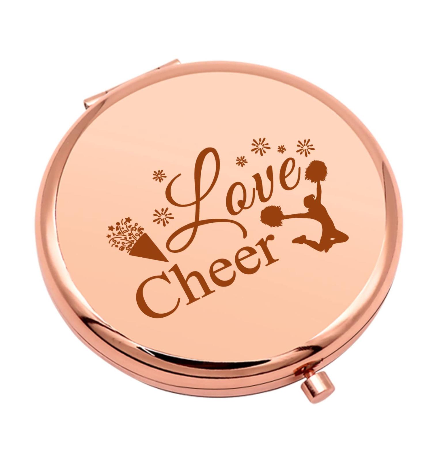 Cheer Gifts for Girls | Sister Cheerleading Compact Makeup Mirror | Cheerleader Friendship & Team Gifts | Travel Mirror for Cheer | Birthday & Christmas Presents - Buy Online on GoSupps.com