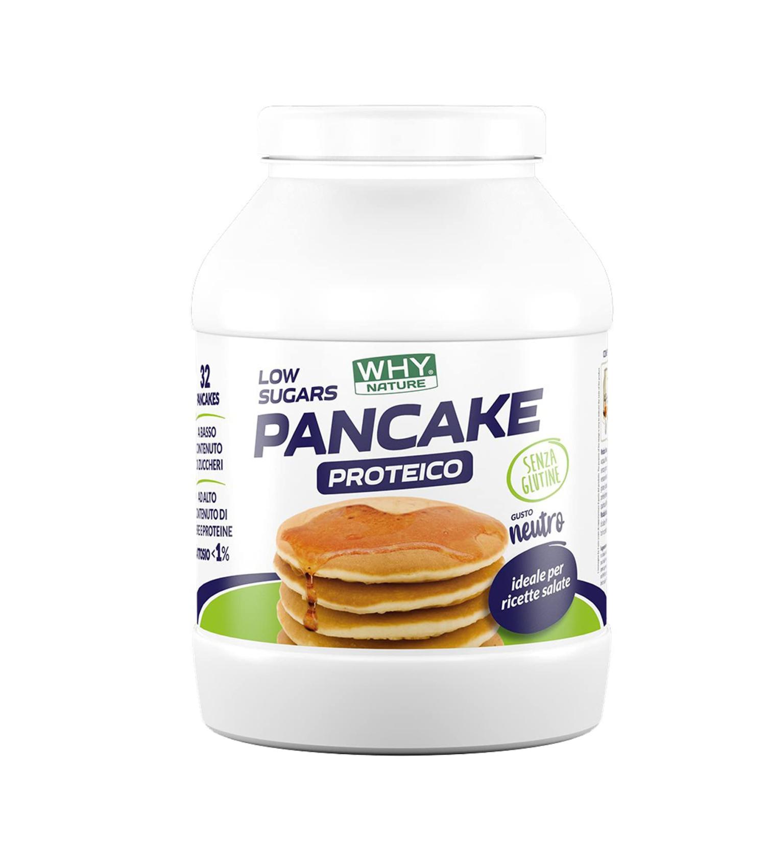 WHY NATURE Low Sugar Protein Pancake - No added sugar - Gluten free - 800g size (NEUTRO)