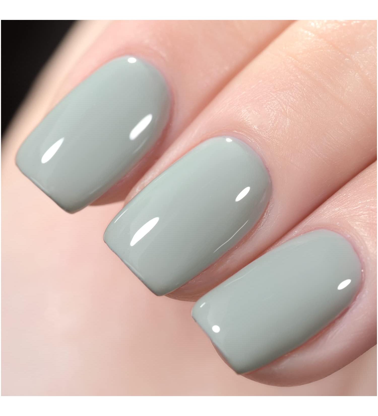 GAOY Sage Gray Gel Nail Polish 16ml | Soak Off UV Light Cure DIY Manicure | Color 1289 - Buy Online on GoSupps.com