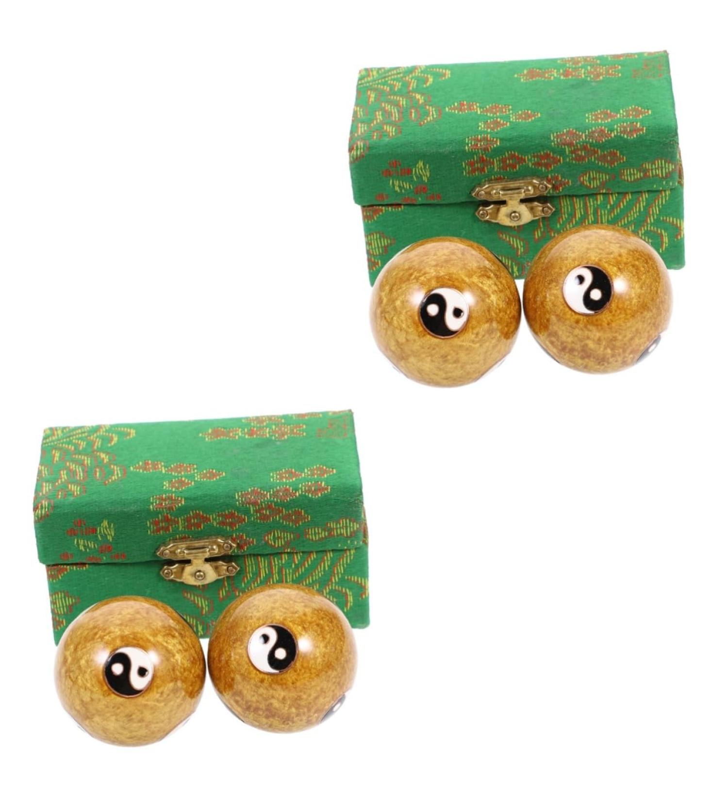 Buy Gatuida 4-Piece Massage Globe Hand Trainer - Reusable Metal Stress Balls for Meditation & Foot Training - Perfect for Adults - Buy Online on GoSupps.com