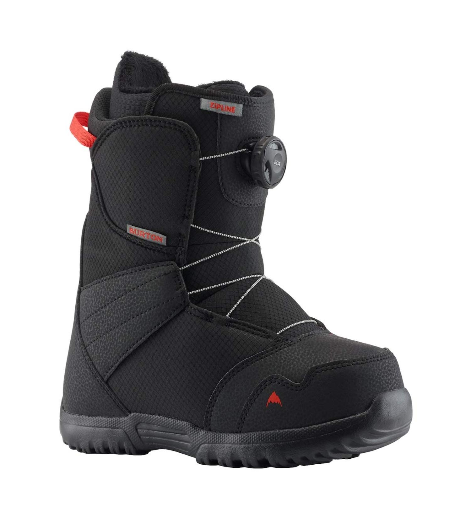 Shop Burton Kids Zipline Boa Black Snowboard Boot 5K - Best Black Snowboard Boots for Kids | International Shipping Available - Buy Online on GoSupps.com