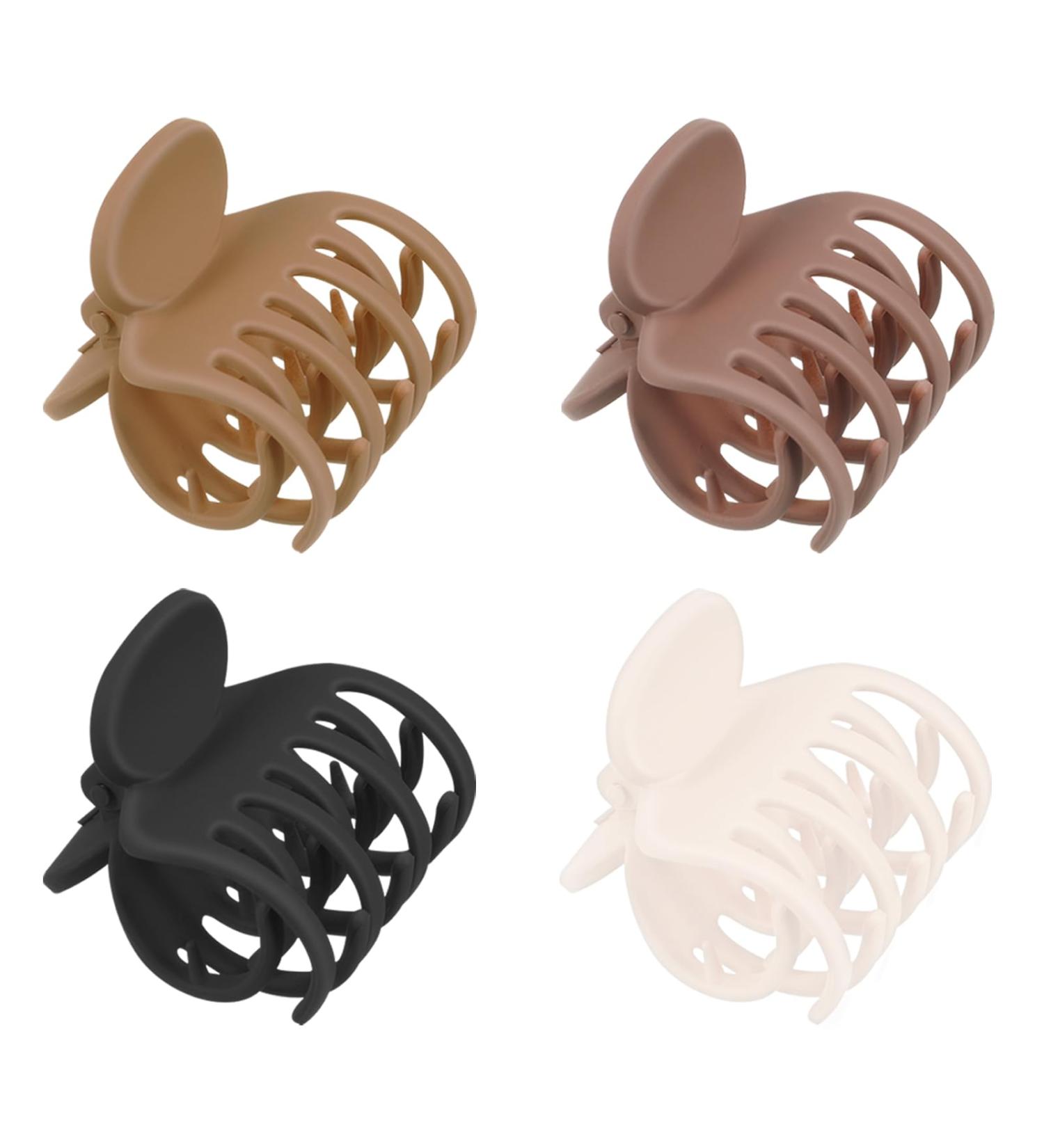 Buy Auidy_6txd Medium Claw Hair Clips - 4 Pack for Women & Girls | Ideal for Thin & Thick Hair - Durable & Stylish - Buy Online on GoSupps.com