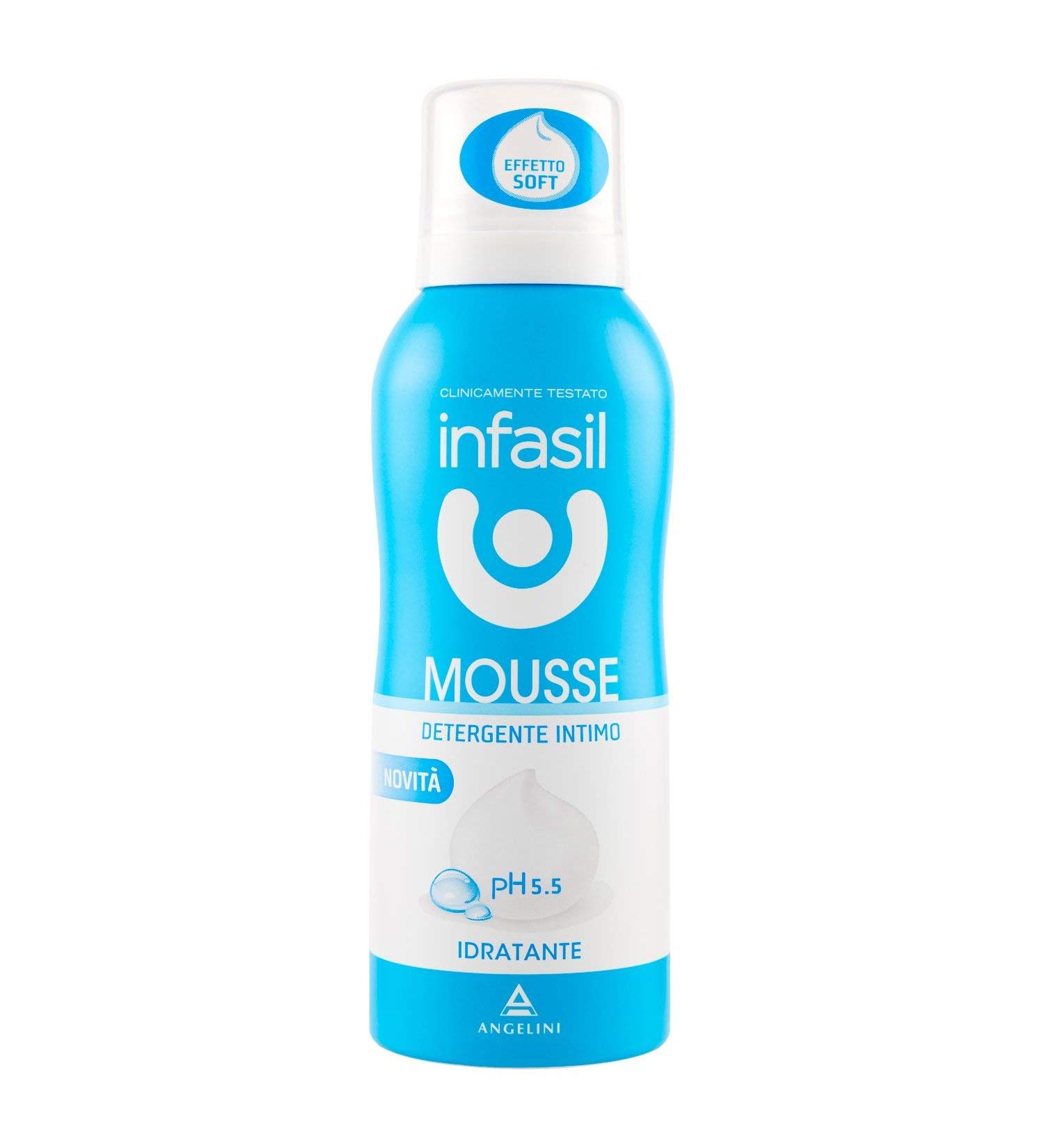 Infasil Moisturizing Foam with Glycerine and Cotton Seed Oil for Daily Intimate Hygiene Reduces Feeling of Intimate Dryness 150 ml - Buy Online on GoSupps.com