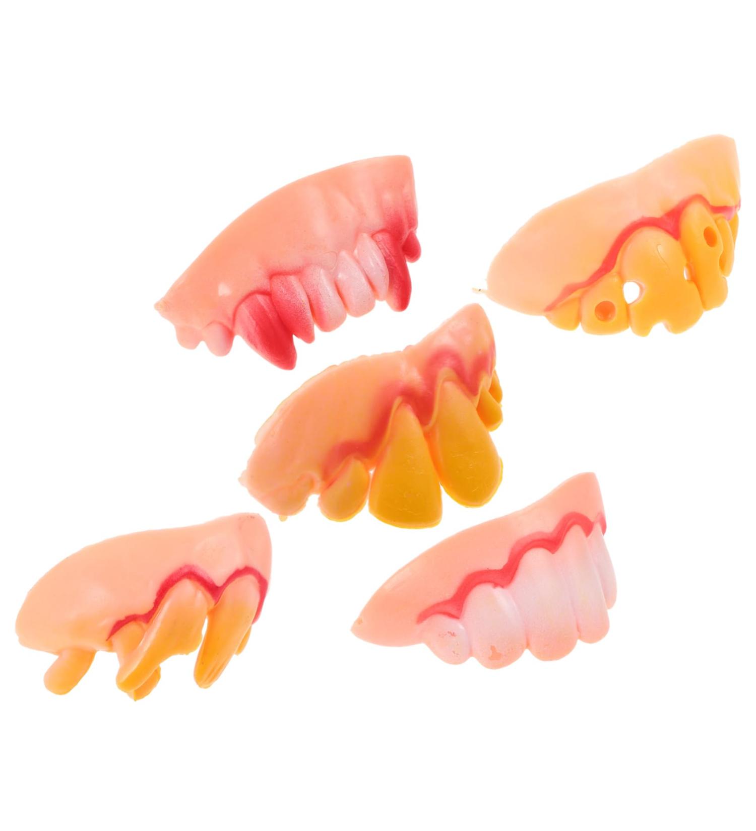 BESPORTBLE Vampire Fangs Bob Vampire Wacky Ugly Fake for Halloween Costume Party Favors Photos Props 5 Pieces Fake - Buy Online on GoSupps.com