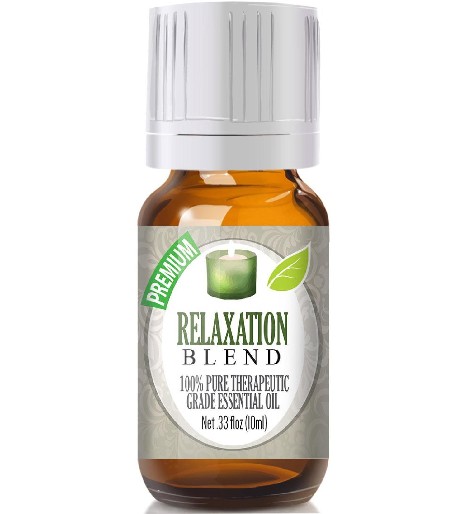 Healing Solutions Relaxation Blend Essential Oil - 100% Pure Therapeutic Grade - 10ml - Relaxing Essential Oils for Diffuser